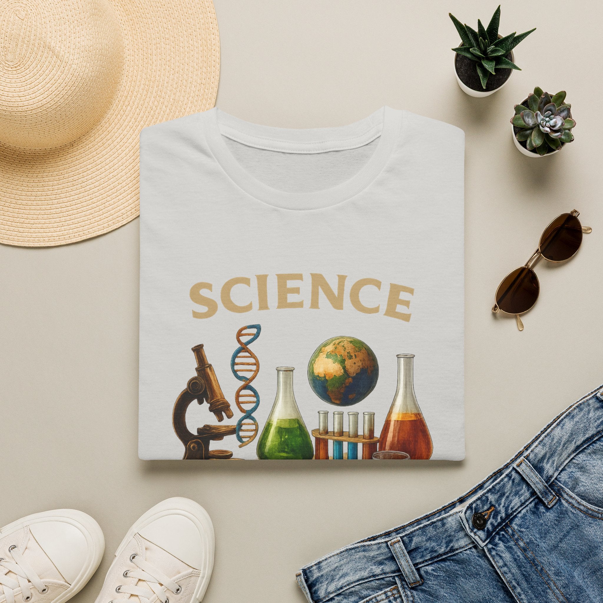 Science Graphic T-Shirt — 'Science: Just the Facts, Please' Casual Tee