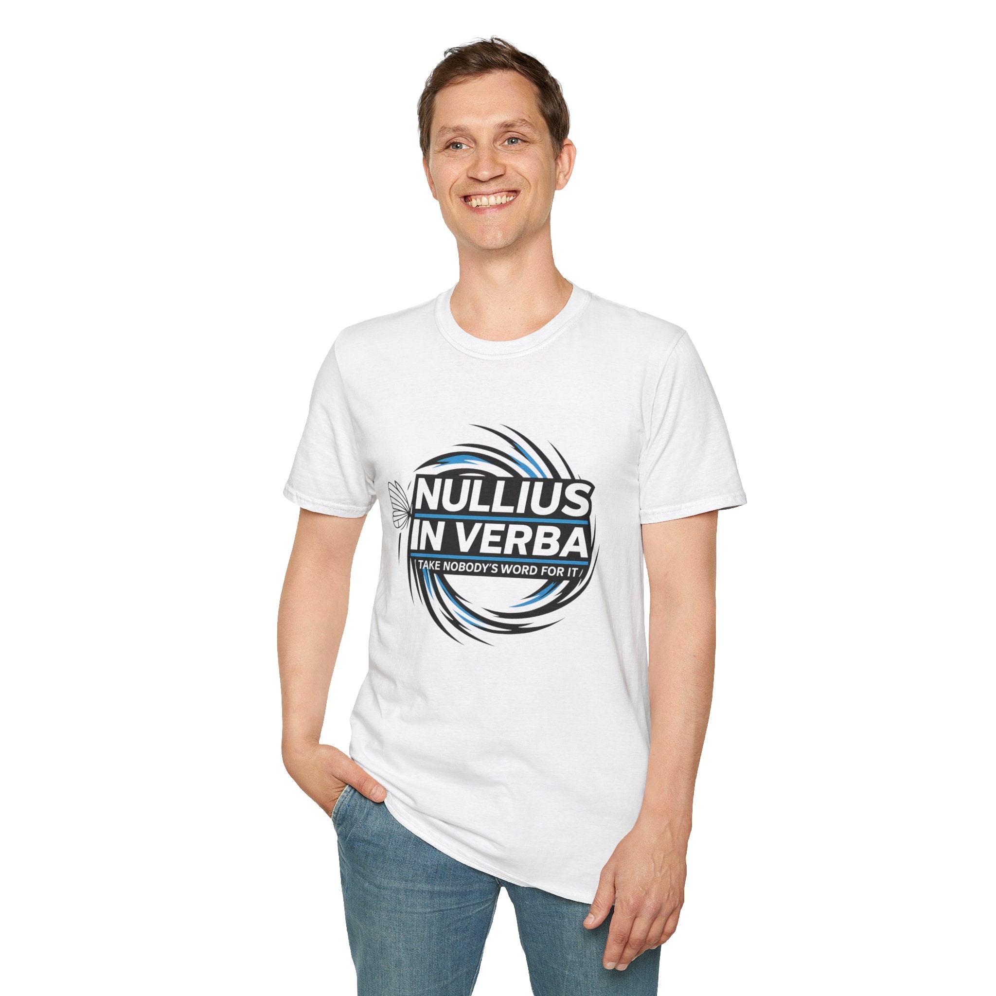 "Nullius in Verba" Latin Motto Tee (I Take Nobody’s Word For It)