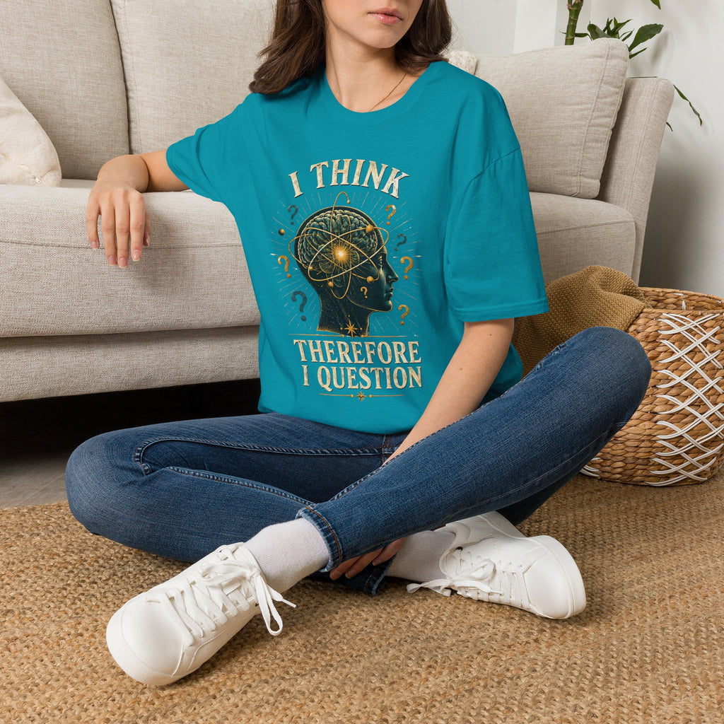 Questioning Mind T-Shirt — I Think Therefore I Question Graphic Tee