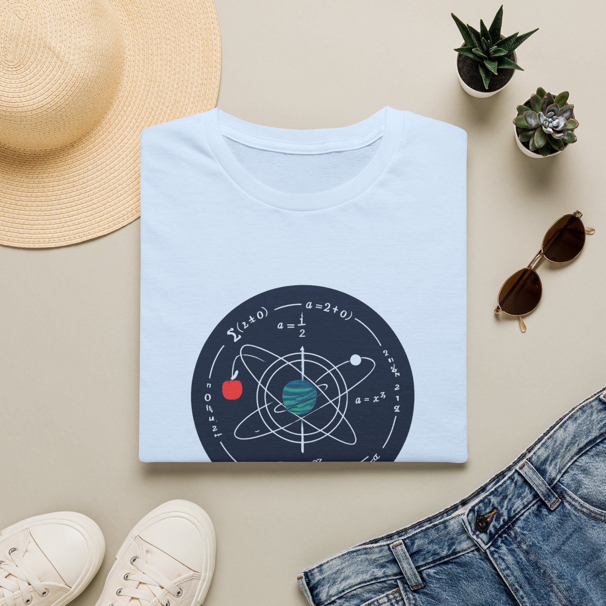 Science Atom Graphic T-Shirt — "Reality Needs No Myth" Tee