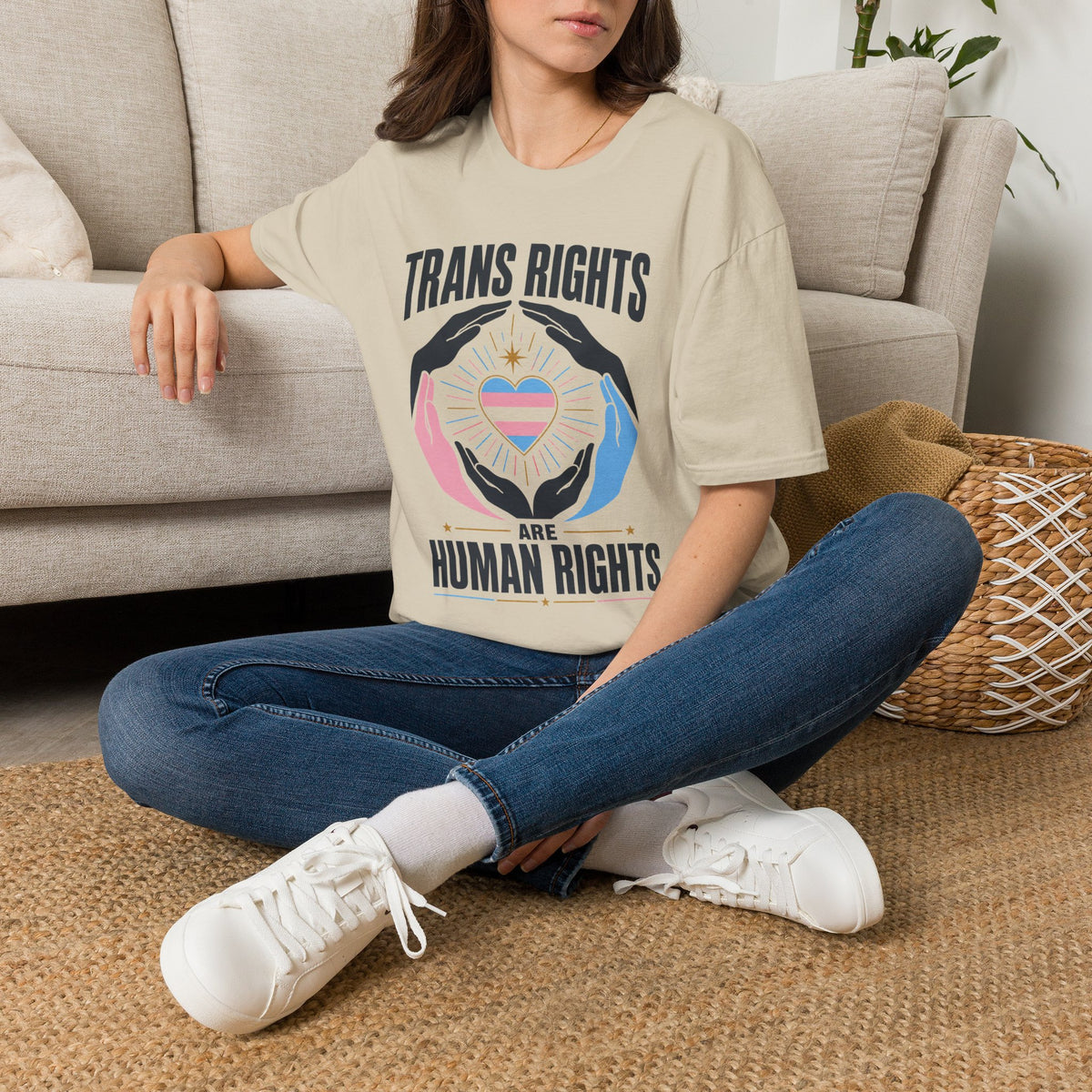 Trans Rights T-Shirt — "Trans Rights Are Human Rights" Pride Tee