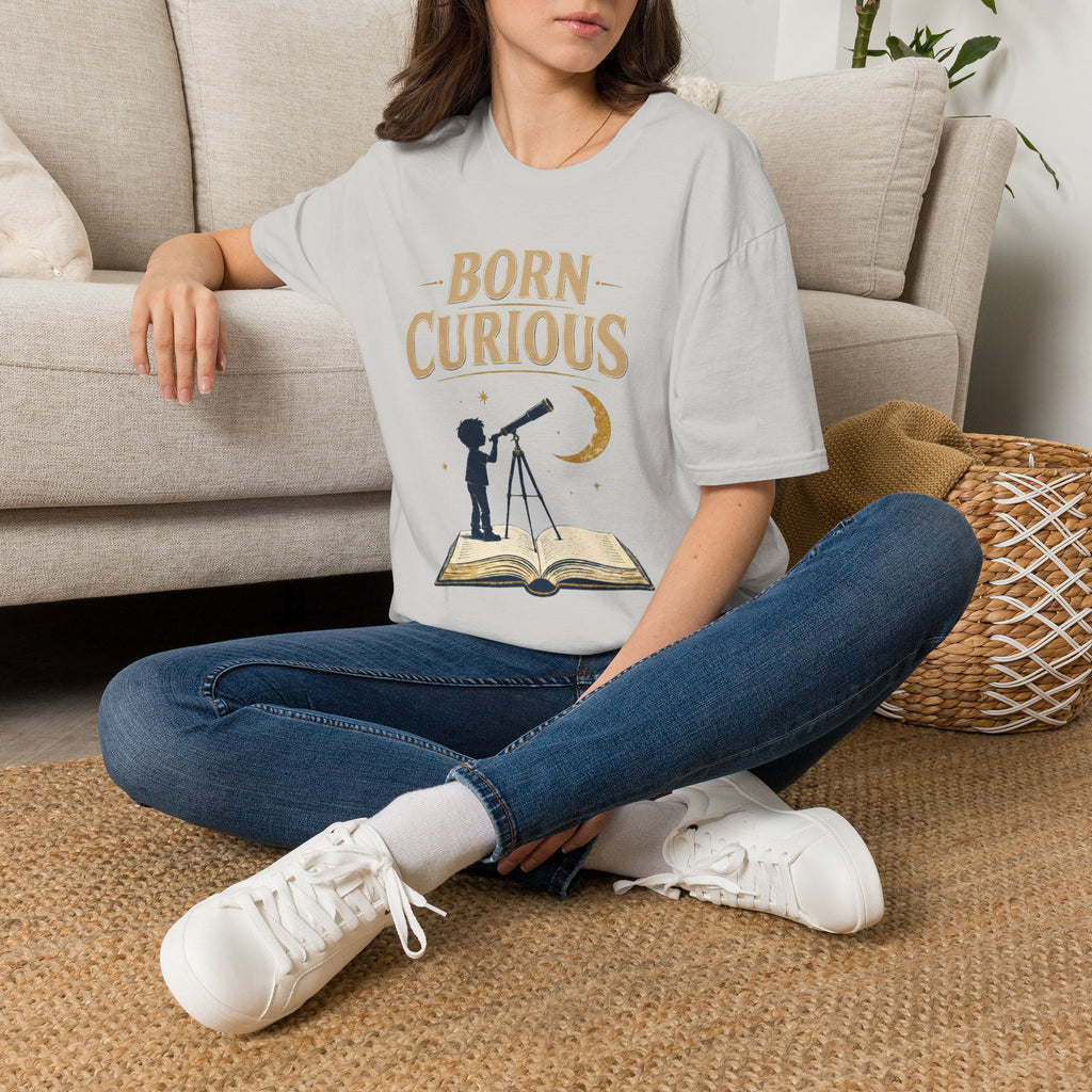 Born Curious Telescope T-Shirt
