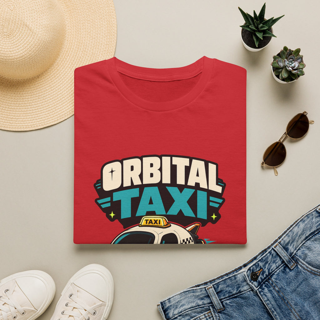 Orbital Taxi T‑Shirt – Retro Space Shuttle Cab Graphic Tee