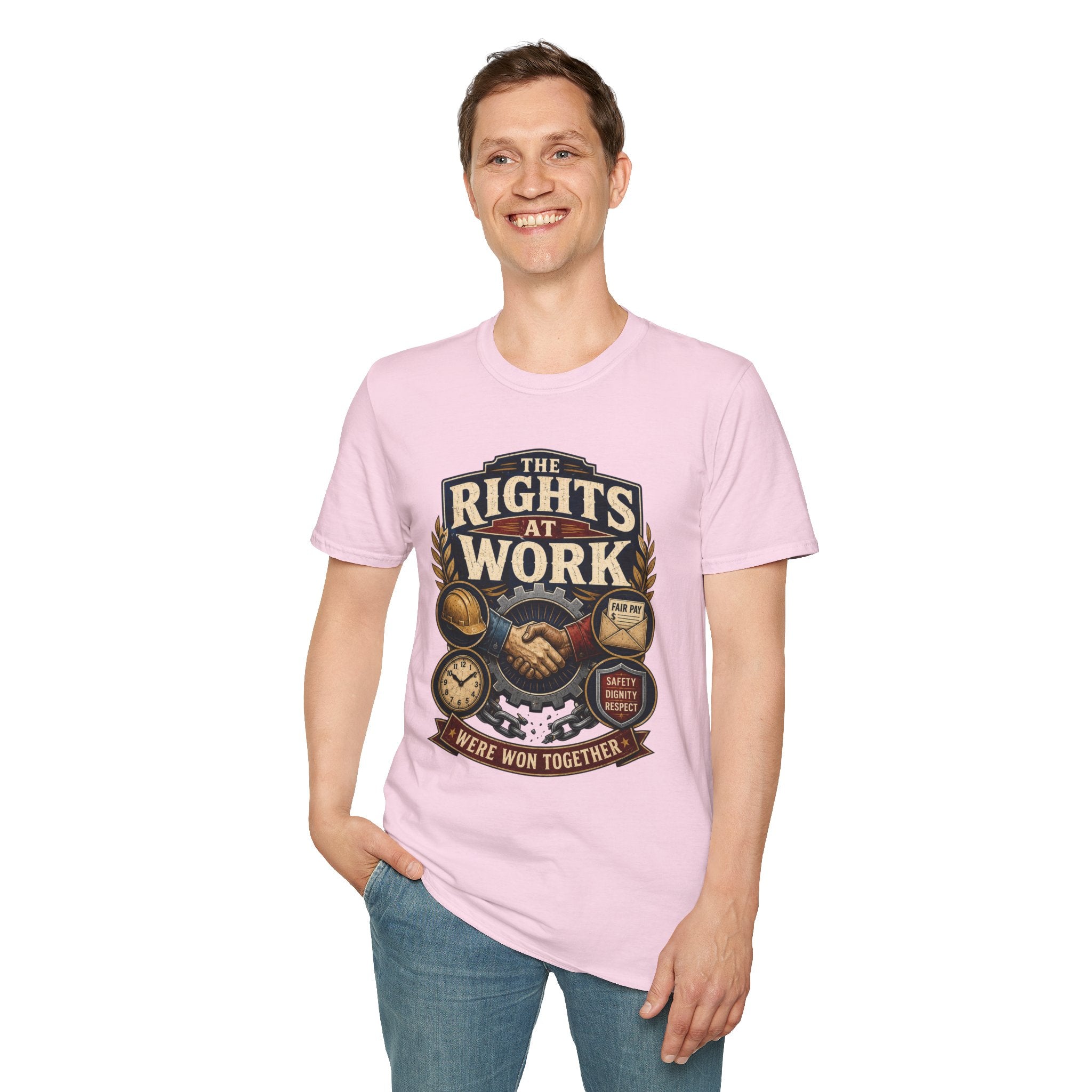 Rights at Work T-Shirt — Union Proud Labor Day Tee
