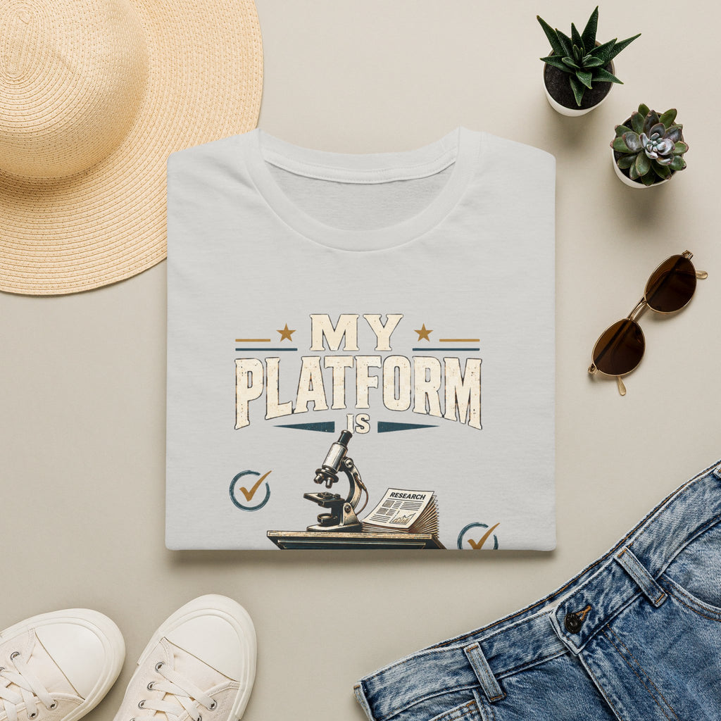 Peer Review T-Shirt — “My Platform is Peer Review” Science Graphic Tee