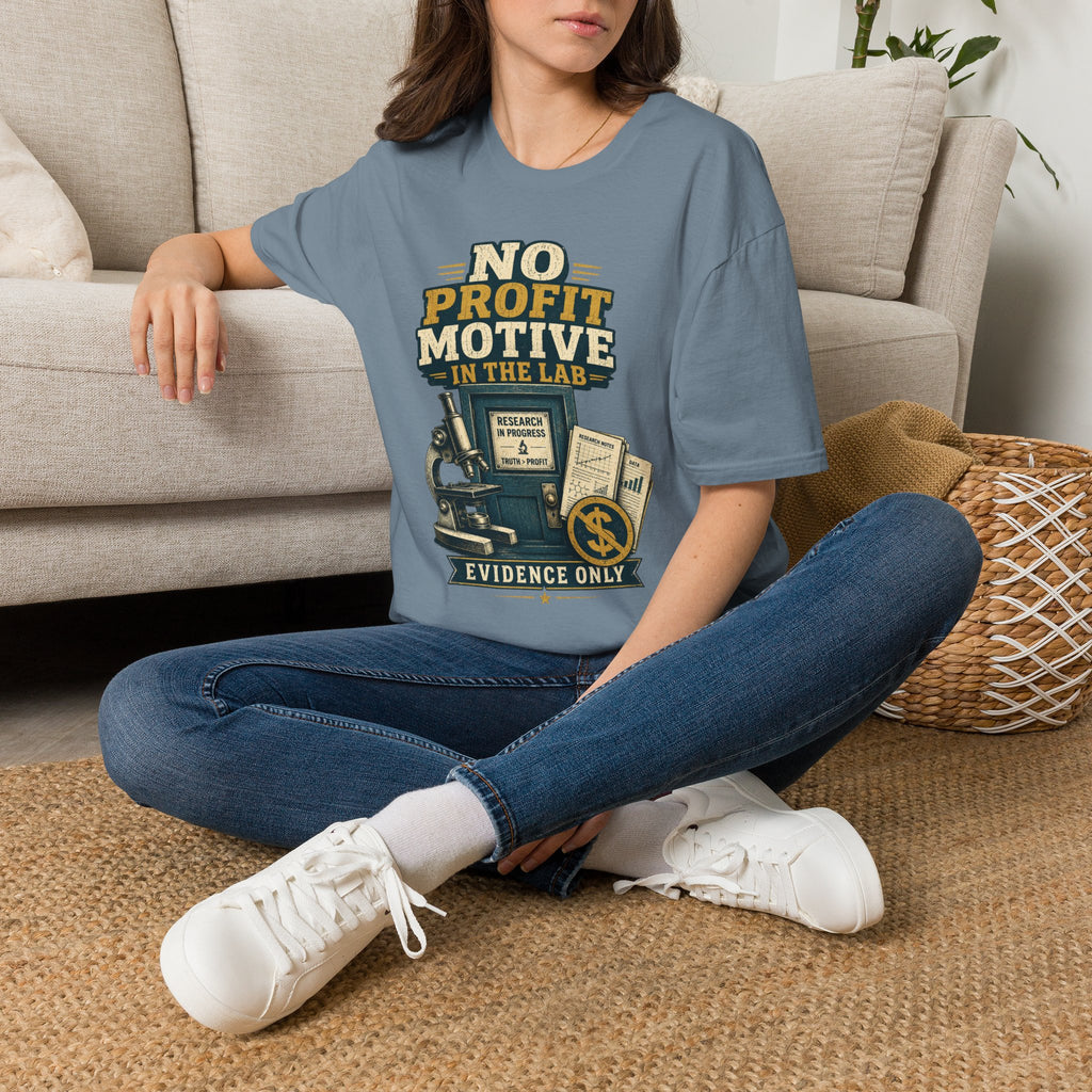 No Profit Motive in the Lab T‑Shirt — Researcher Science Tee