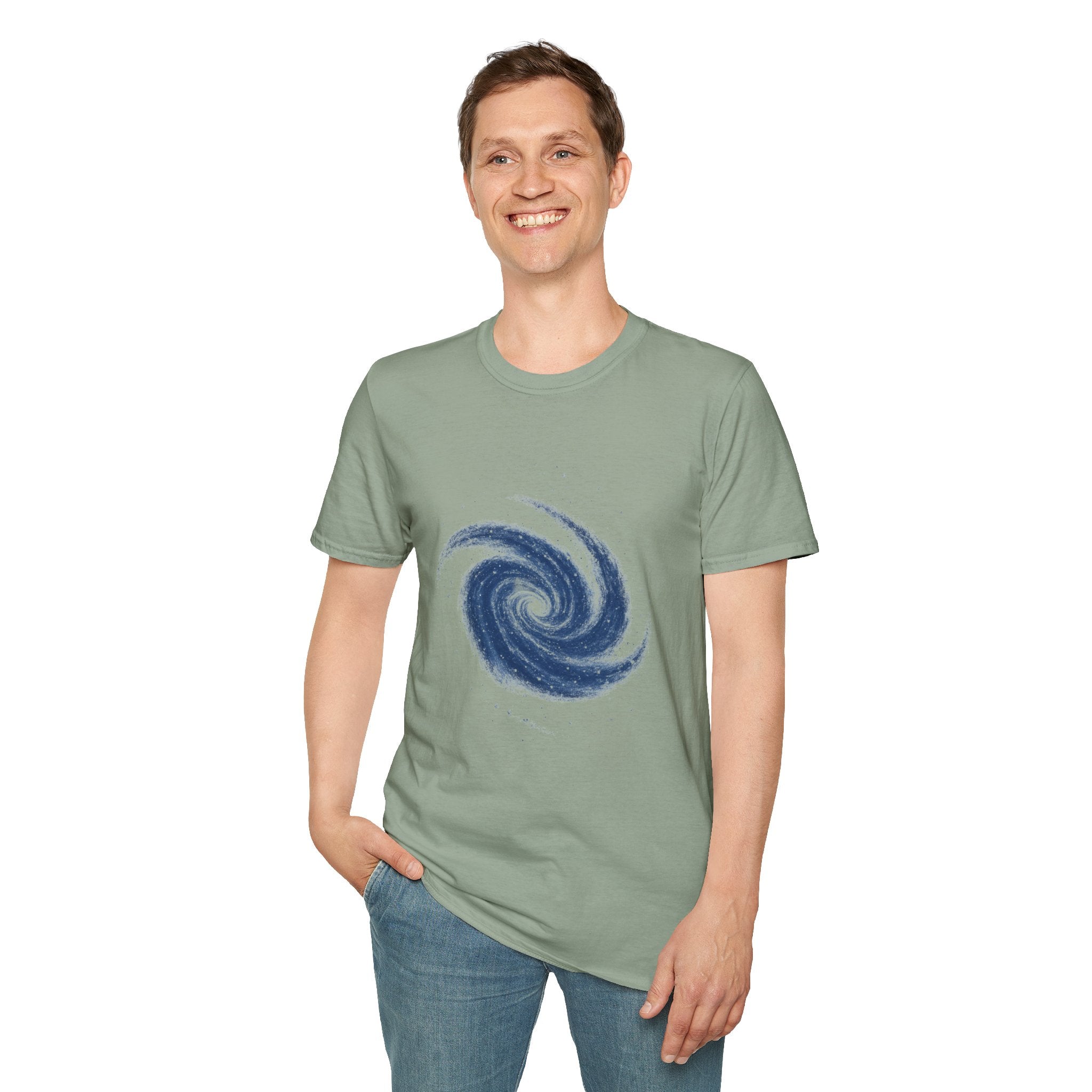 Galaxy Swirl T-Shirt — Cosmic Spiral Tee