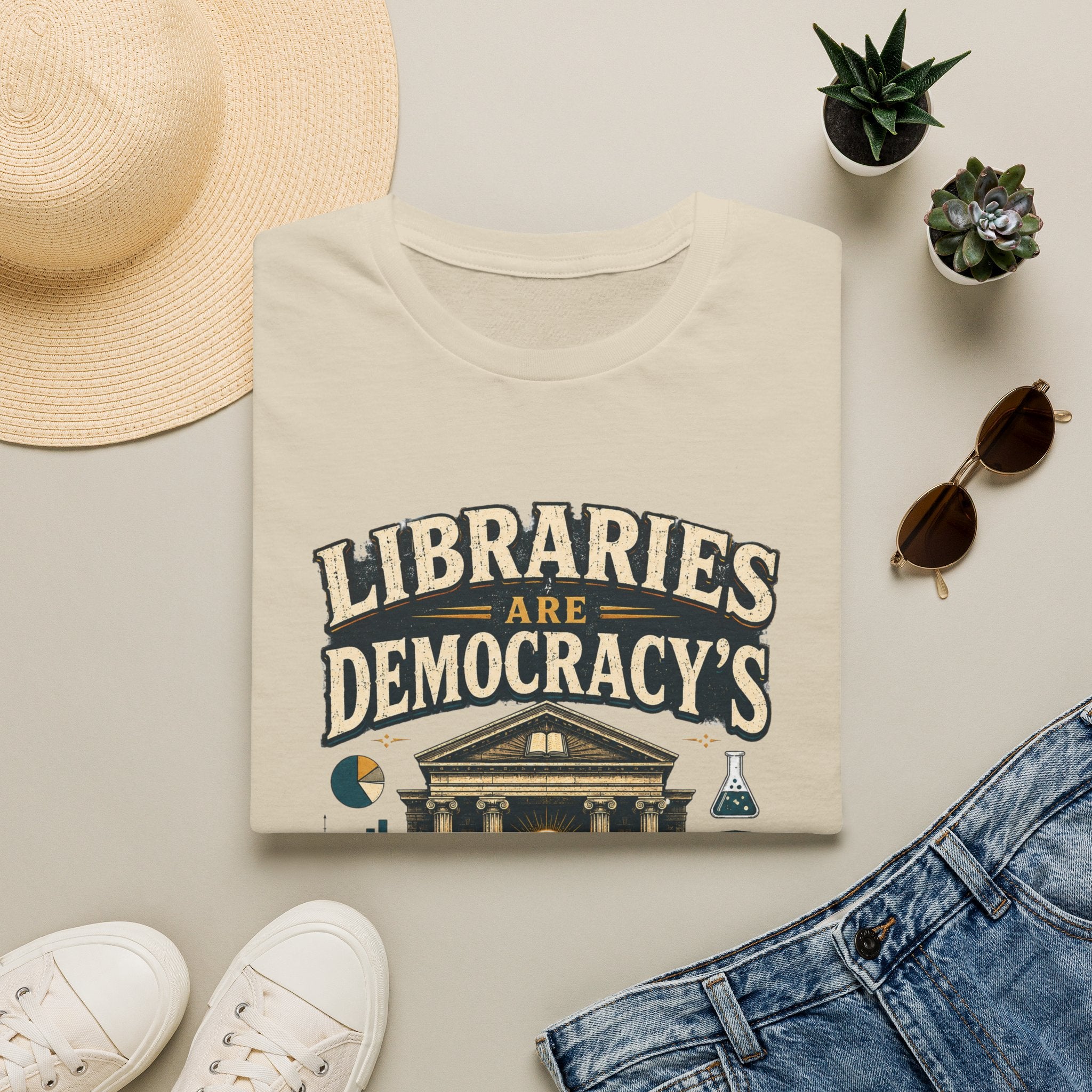 Libraries Are Democracy’s Lab T‑Shirt