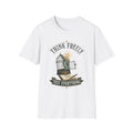 Think Freely T-Shirt — 'Test Everything' Inspirational Cage & Book Graphic Tee