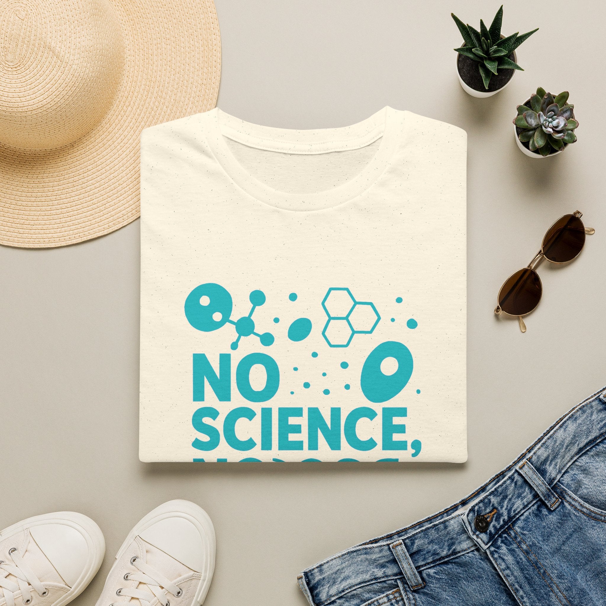 Science Lover T‑Shirt — "No Science, No Future" Graphic Tee