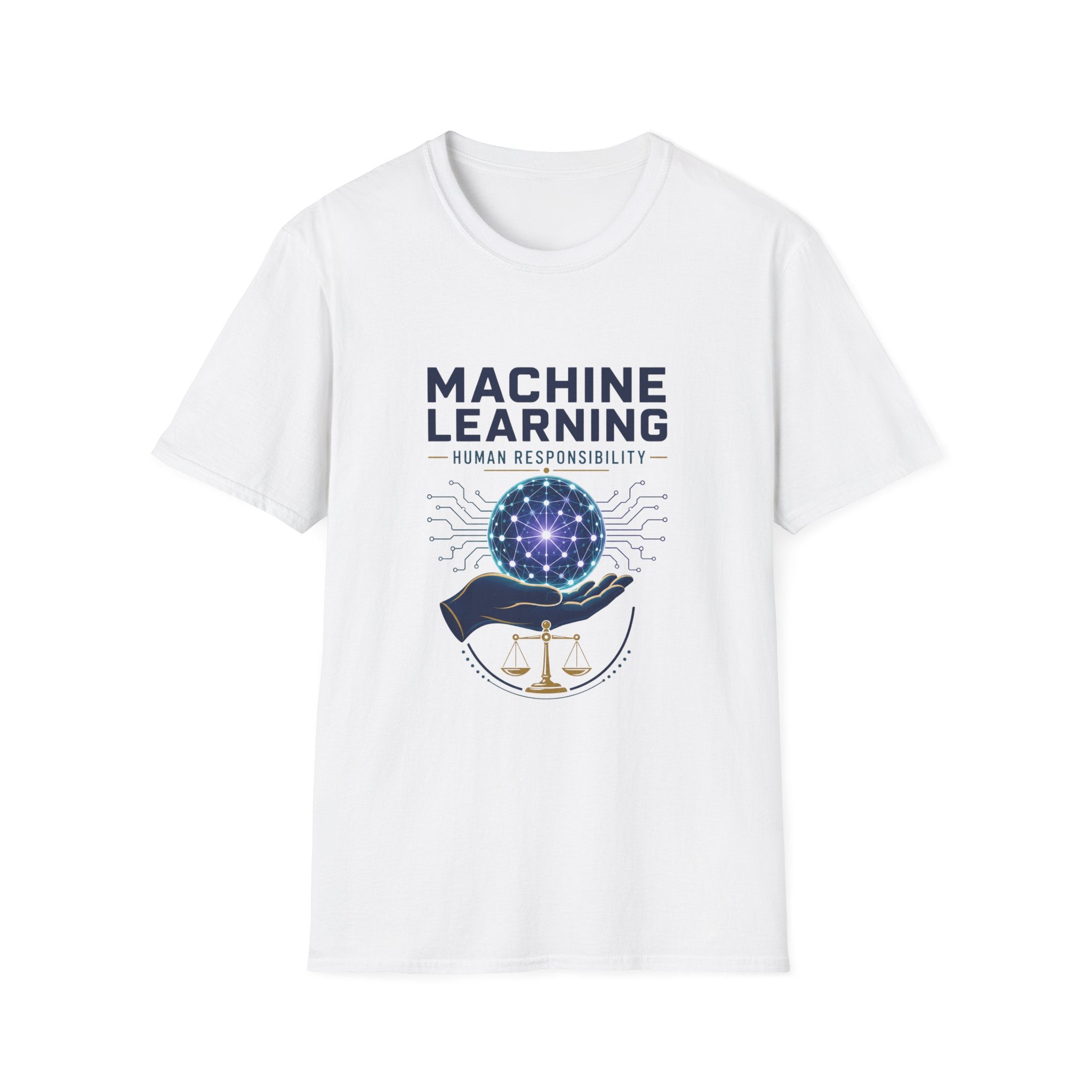 Machine Learning T-Shirt — "Human Responsibility" Tech Graphic Tee