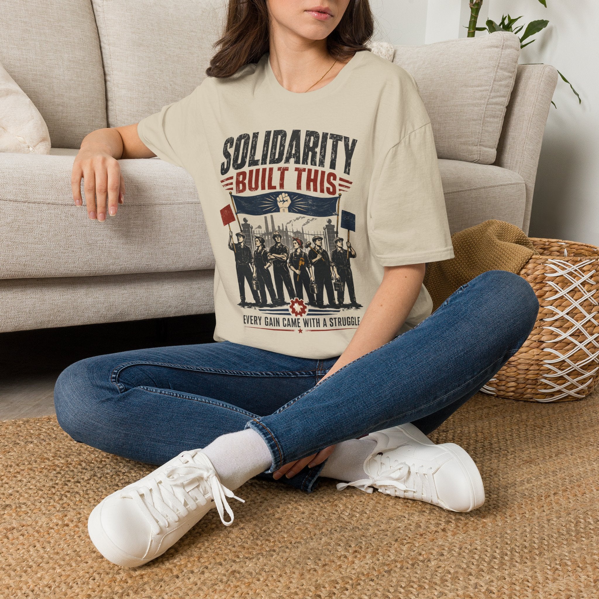 Solidarity Built This T-Shirt — Labor Union Workers’ Rights Tee