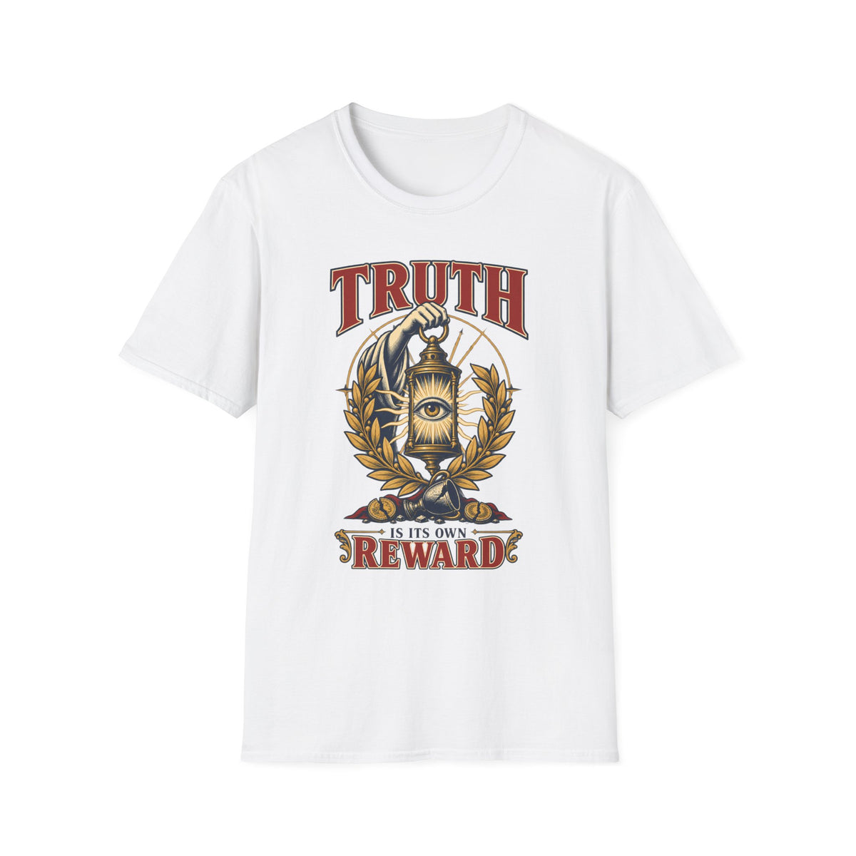 Truth Lantern T-Shirt — "Truth Is Its Own Reward" Vintage Graphic Tee