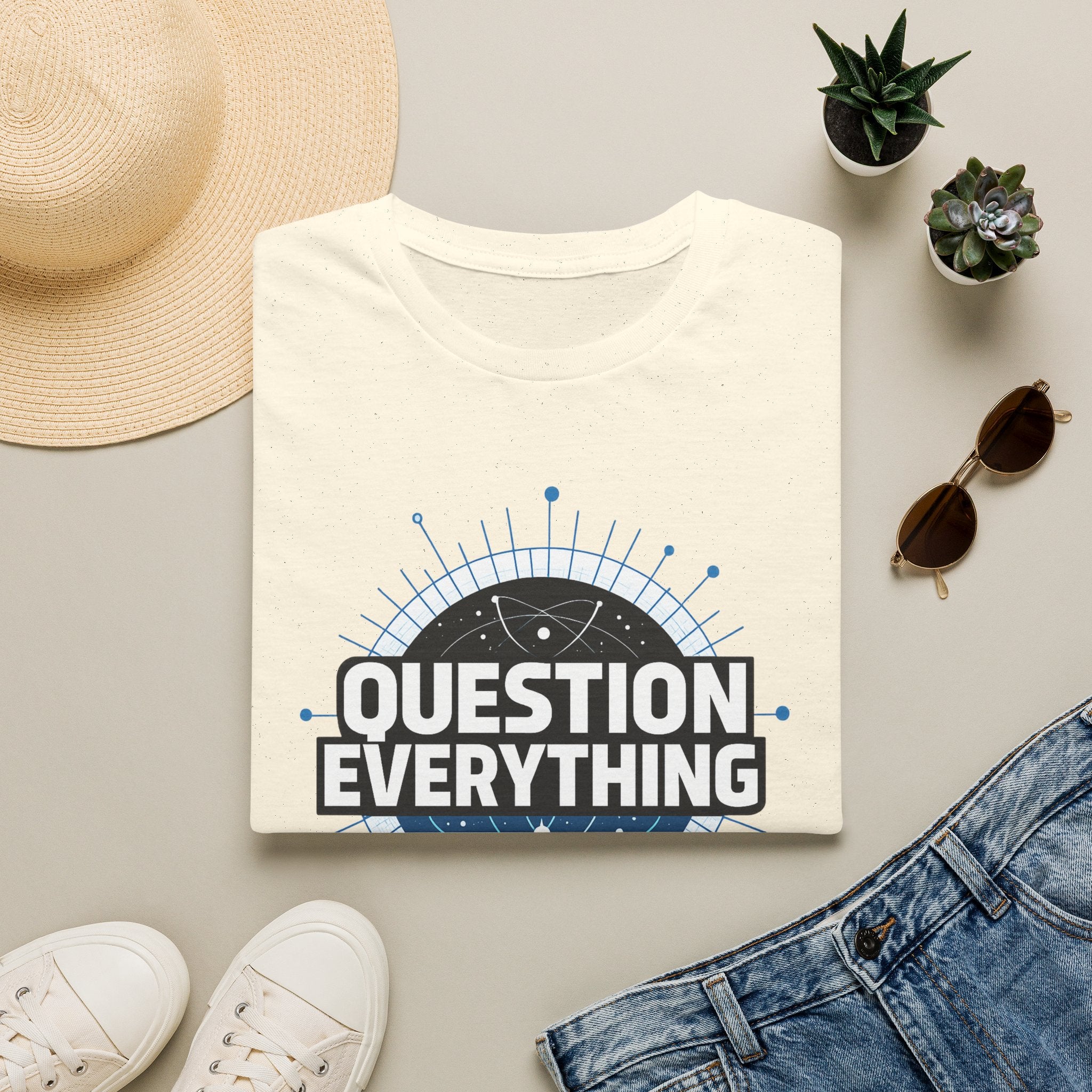 Question Everything T-Shirt — Skeptic Science Graphic Tee