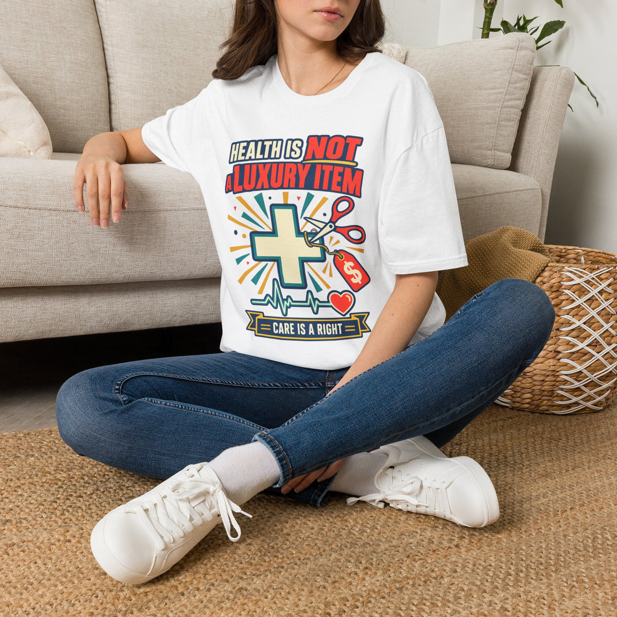 Health Is Not a Luxury Item T-Shirt — Healthcare Rights Graphic Tee