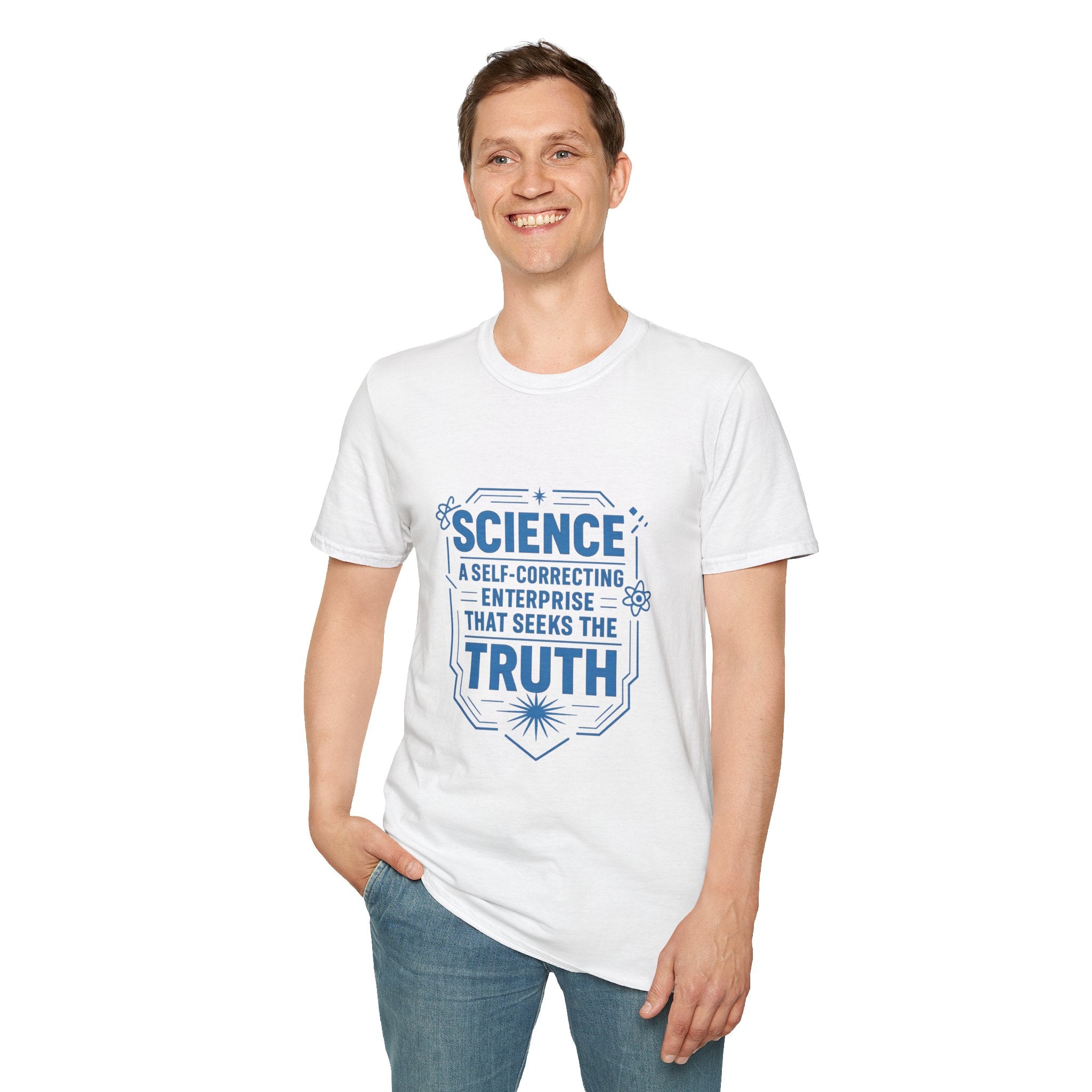 Science T-Shirt — “Science: A Self-Correcting Enterprise That Seeks the Truth”