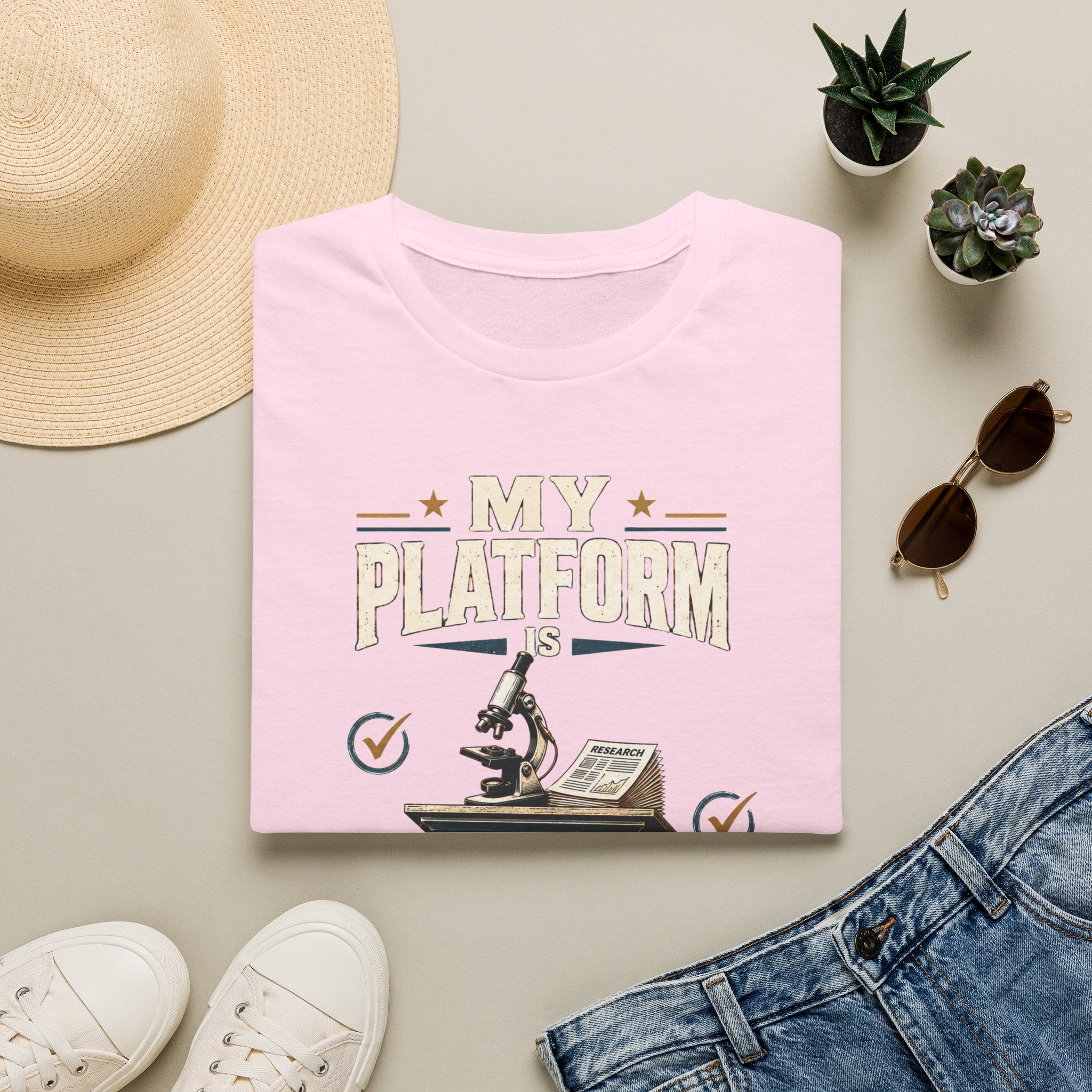 Peer Review T-Shirt — “My Platform is Peer Review” Science Graphic Tee