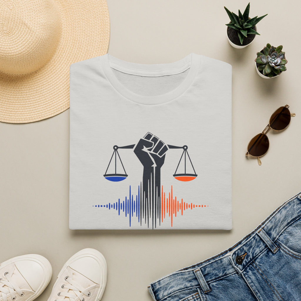 "Staying Silent Enables Injustice" Justice Fist Graphic Tee