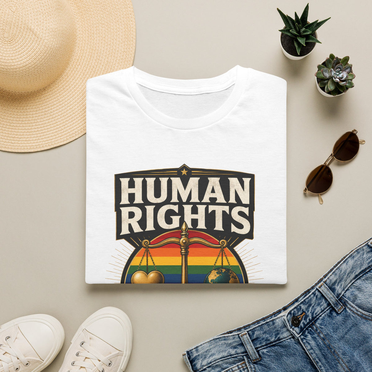 Human Rights T-Shirt — Love in Every Color LGBTQ+ Pride Tee