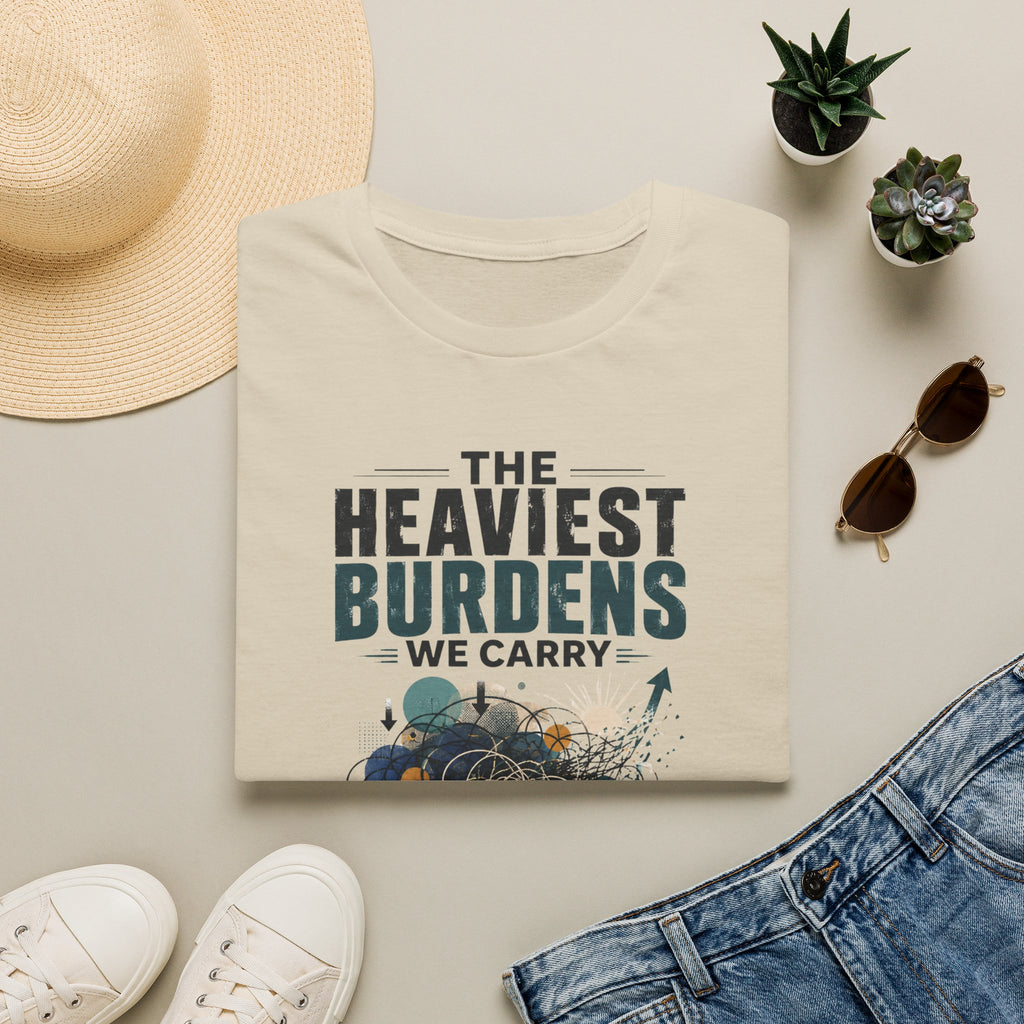 T-Shirt — “The Heaviest Burdens We Carry” Mental Health Awareness Tee
