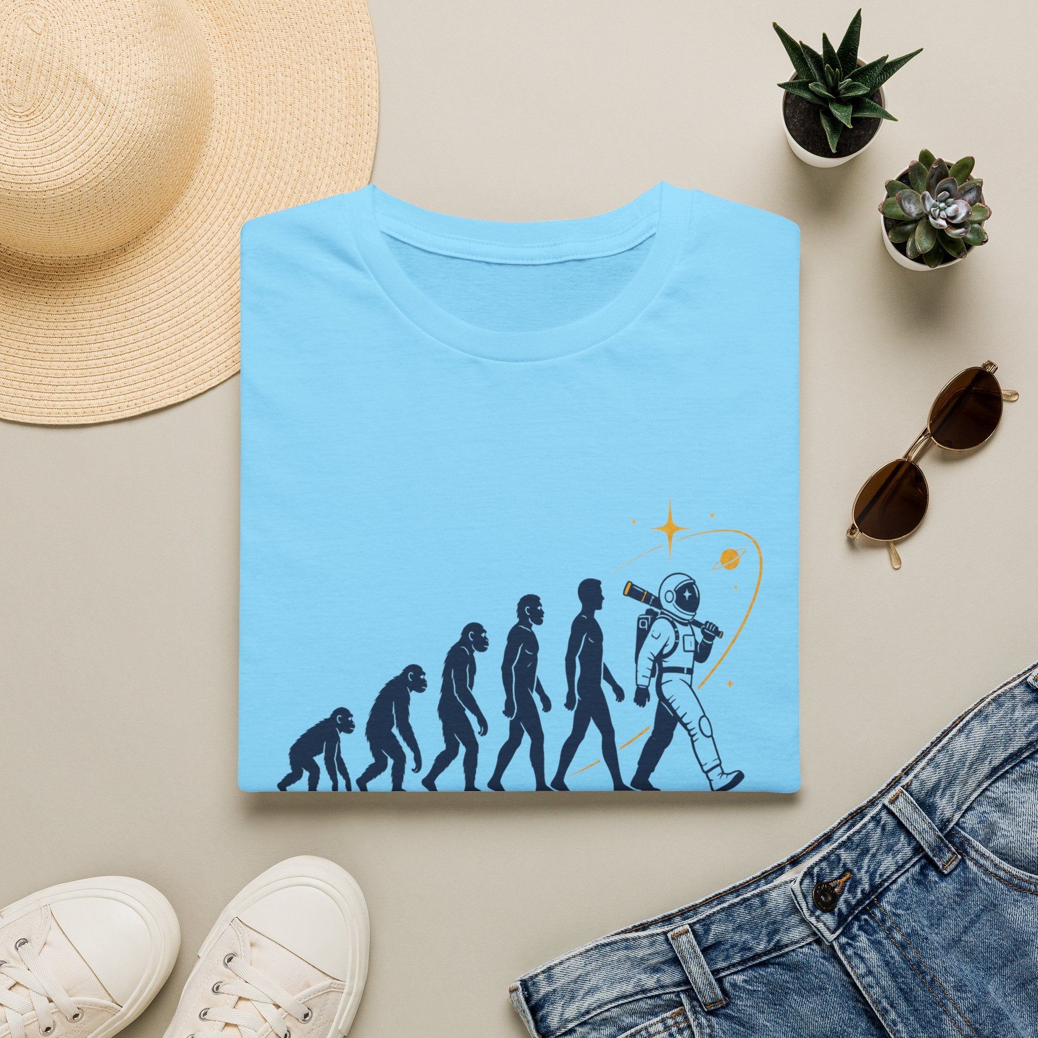 Evolution to Astronaut T-Shirt — Funny Space Exploration Tee