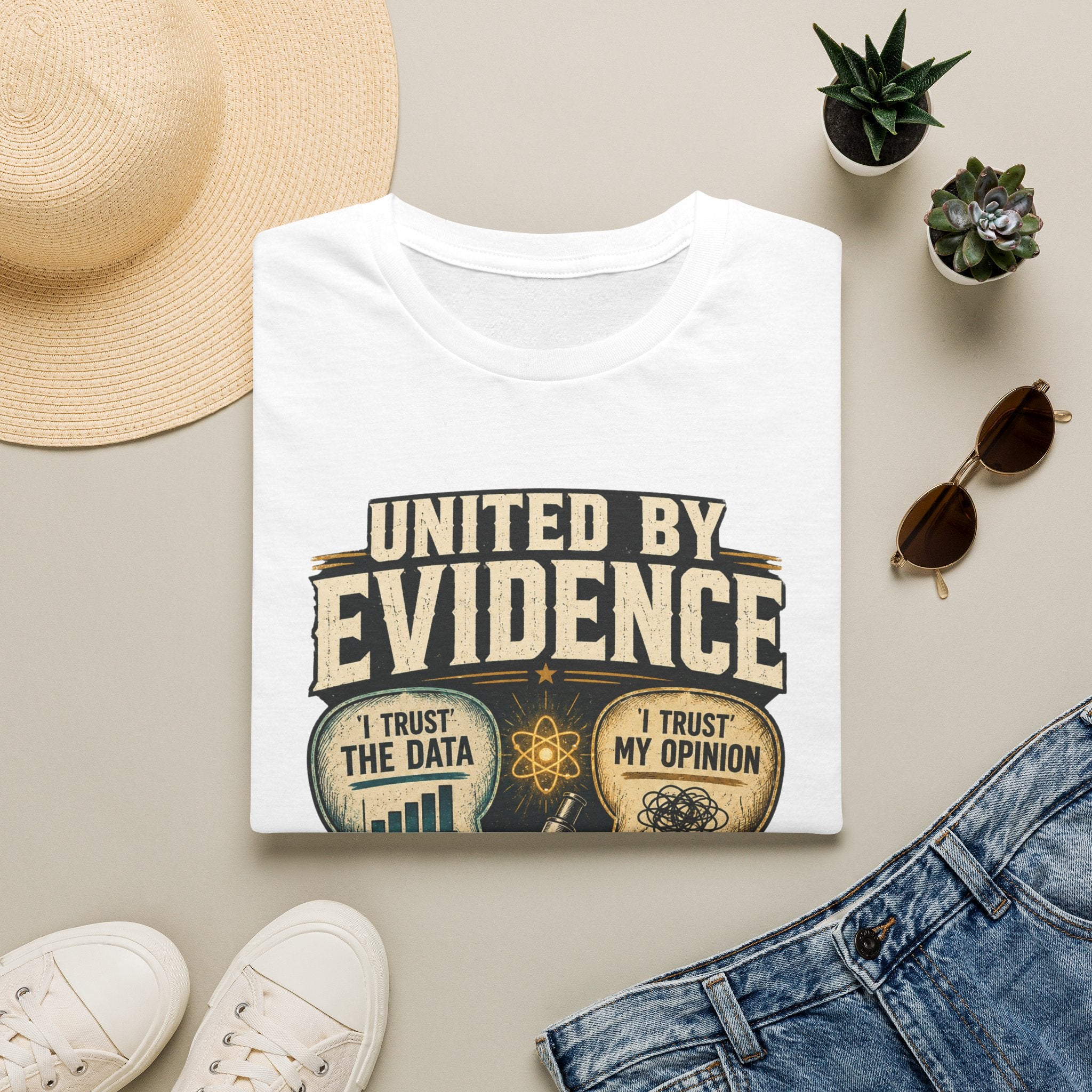 Evidence T-Shirt — "United by Evidence" Science Graphic Tee
