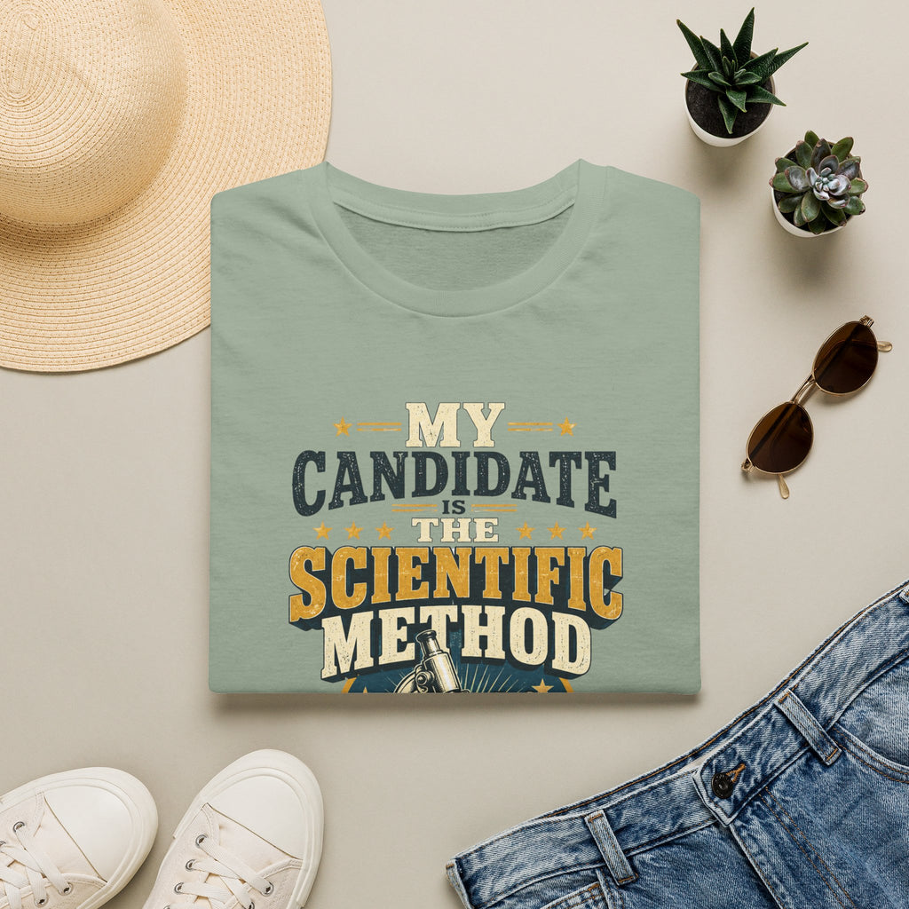My Candidate Is The Scientific Method T-Shirt — Science Voting Graphic Tee