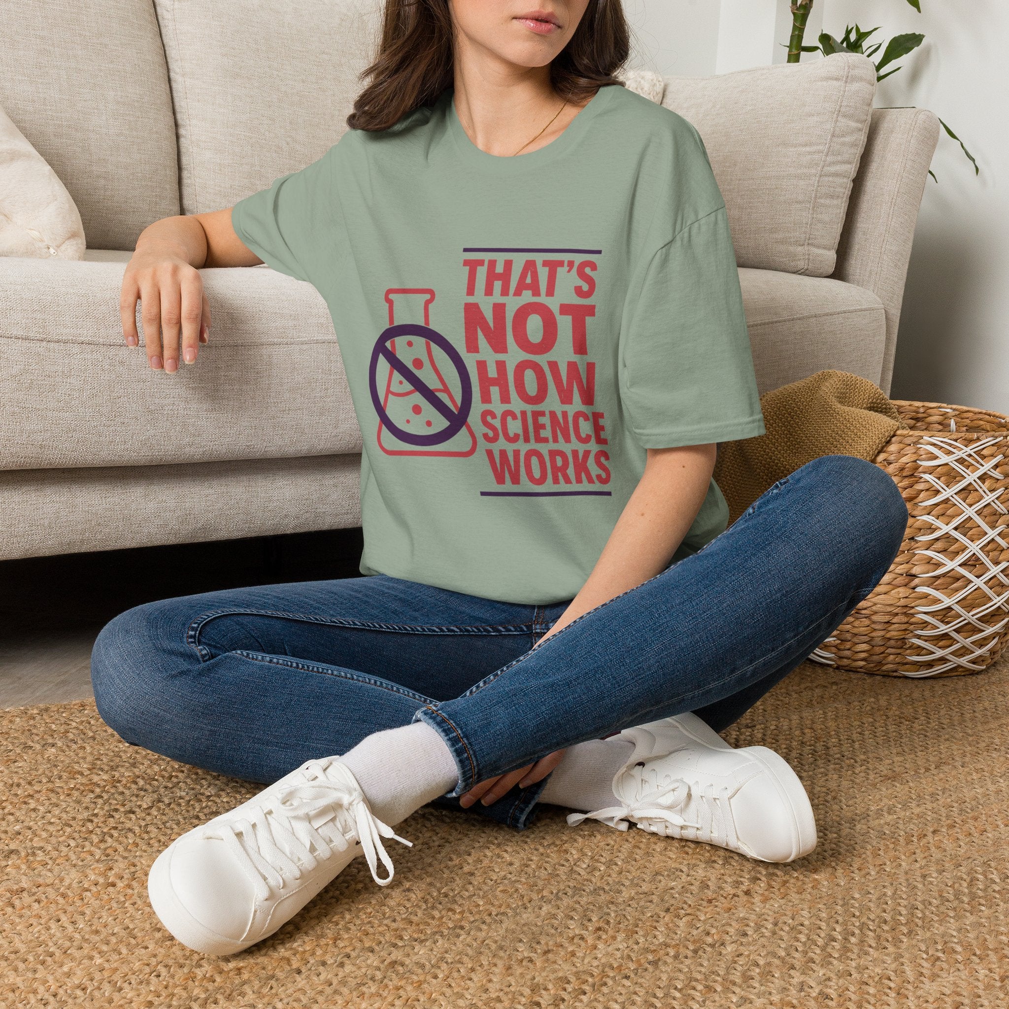 "That's Not How Science Works" Graphic Tee (Funny Science Protest Shirt)