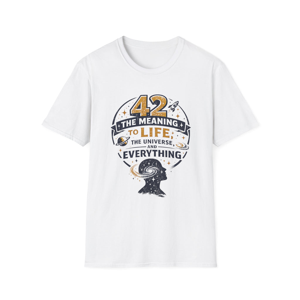 42 The Meaning To Life T-Shirt — Funny Hitchhiker’s Guide Galaxy Tee