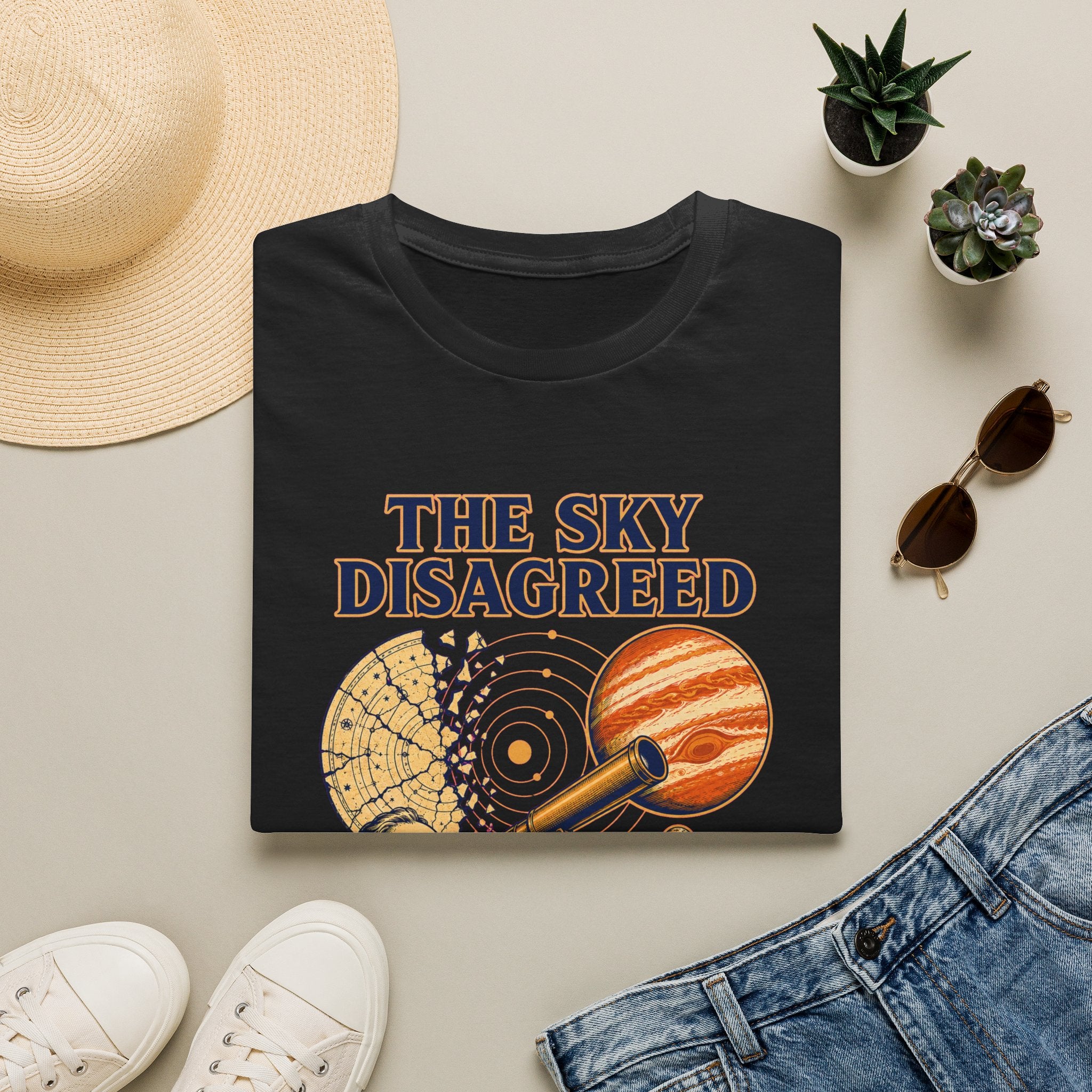 “The Sky Disagreed” Telescope Astronomer Graphic Tee
