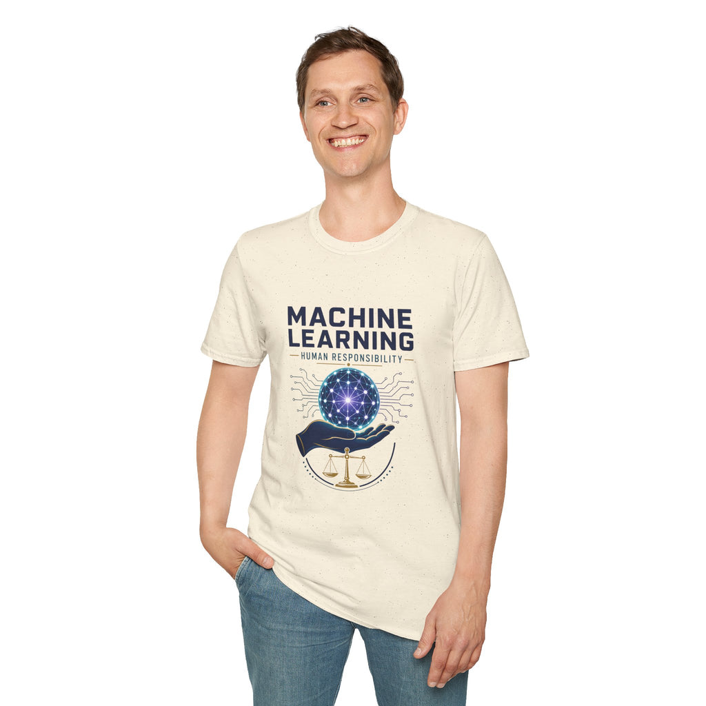 Machine Learning T-Shirt — "Human Responsibility" Tech Graphic Tee
