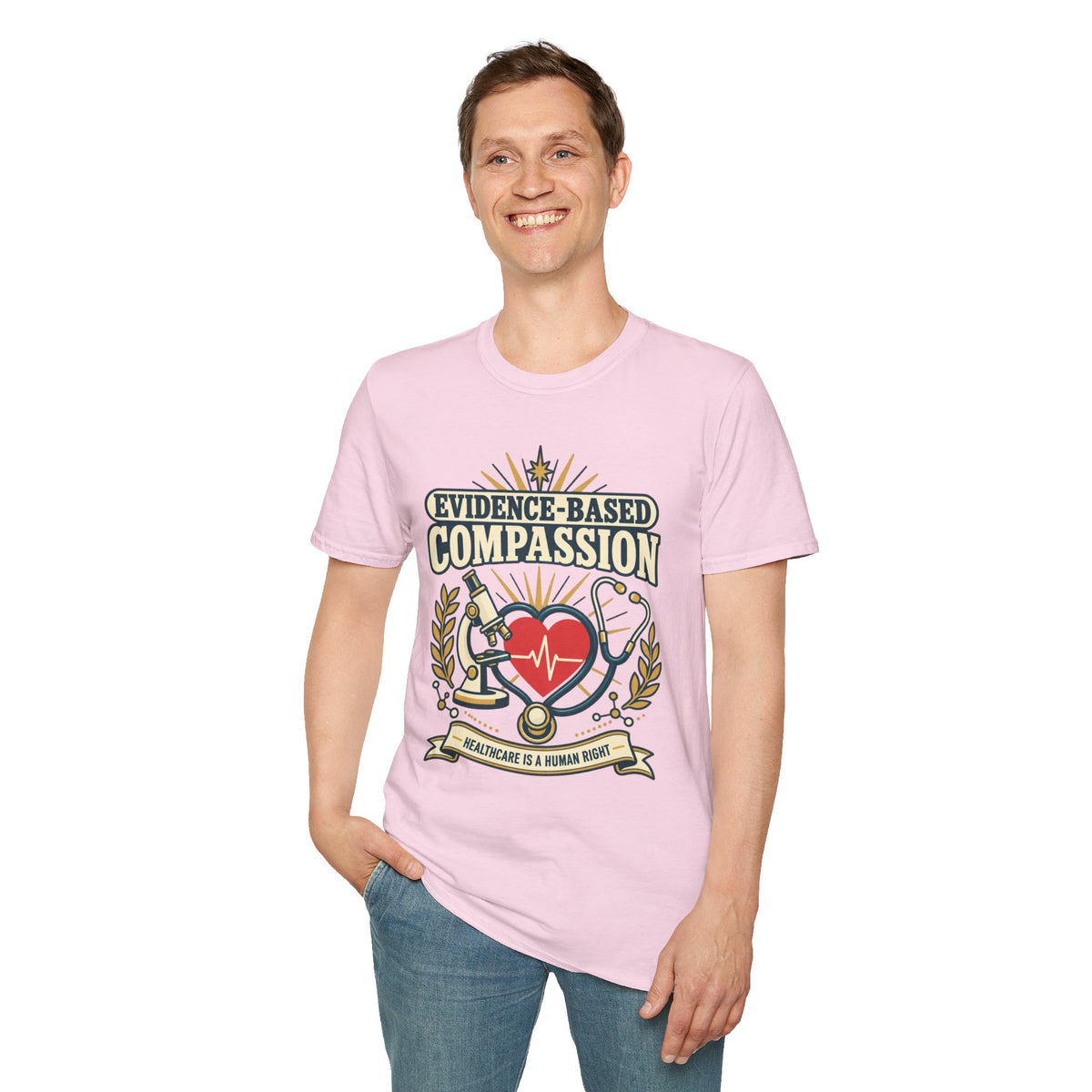 Evidence-Based Compassion Nurse T-Shirt — Healthcare Hero Medical Tee