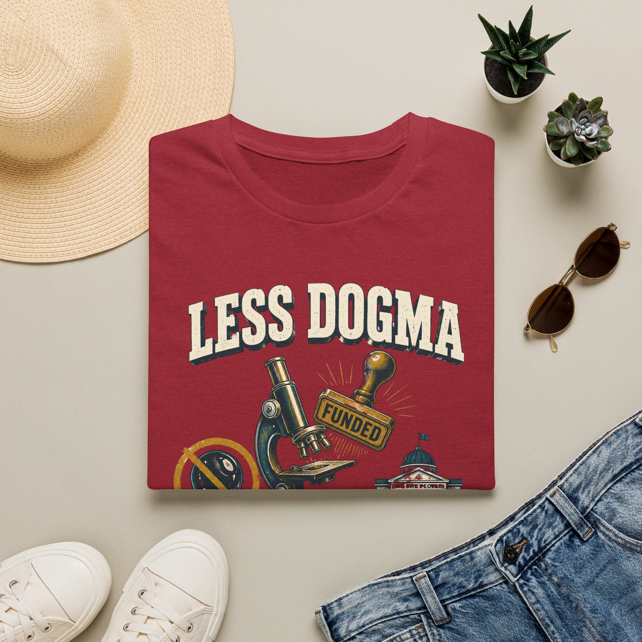 "Less Dogma, More Public Funding" Vintage Science Design