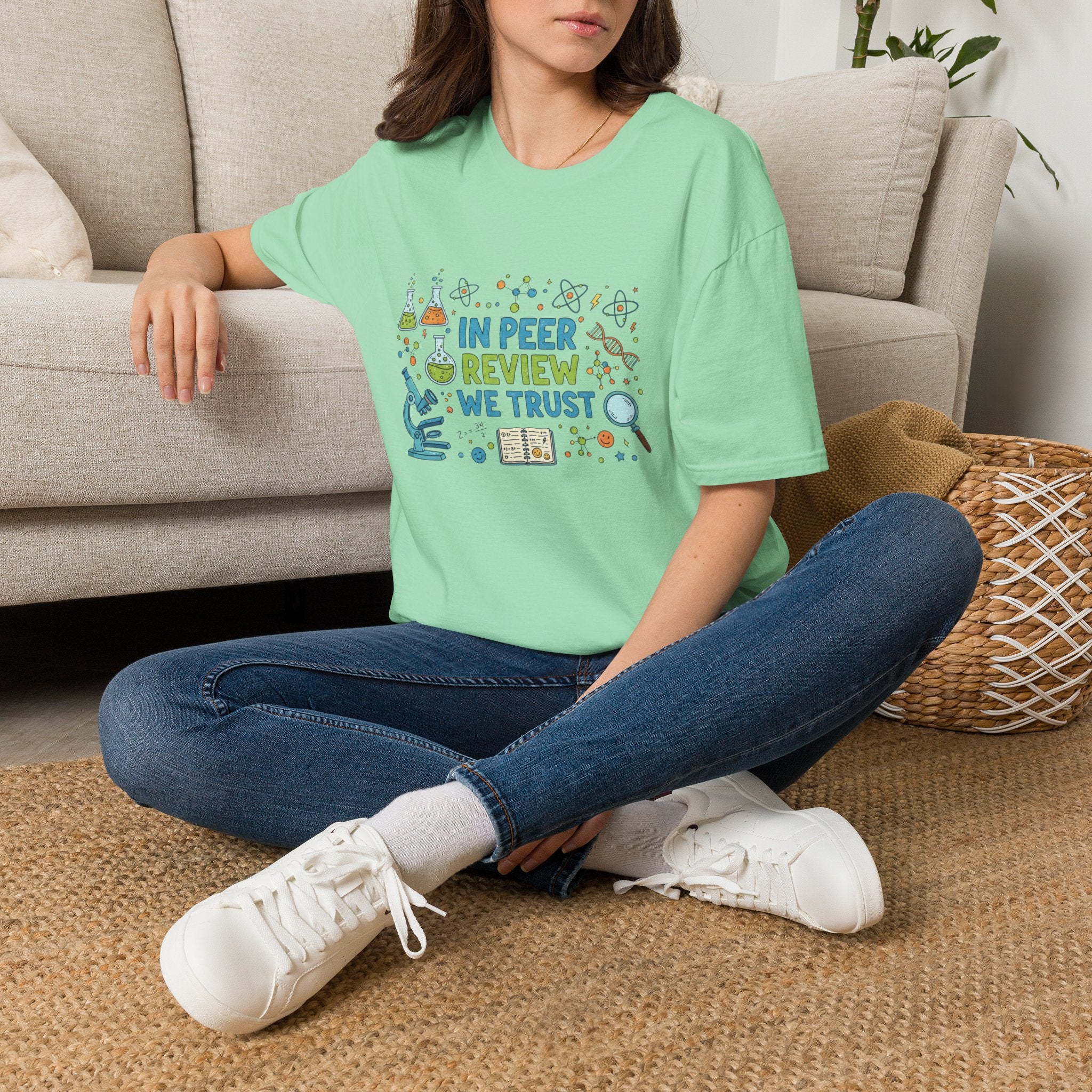 Science T-Shirt — "In Peer Review We Trust" Graphic Tee for Researchers & Science Lovers