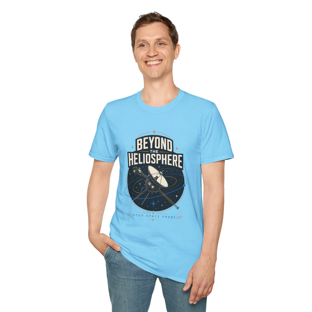 Beyond the Heliosphere T-Shirt — Space Exploration Graphic Tee