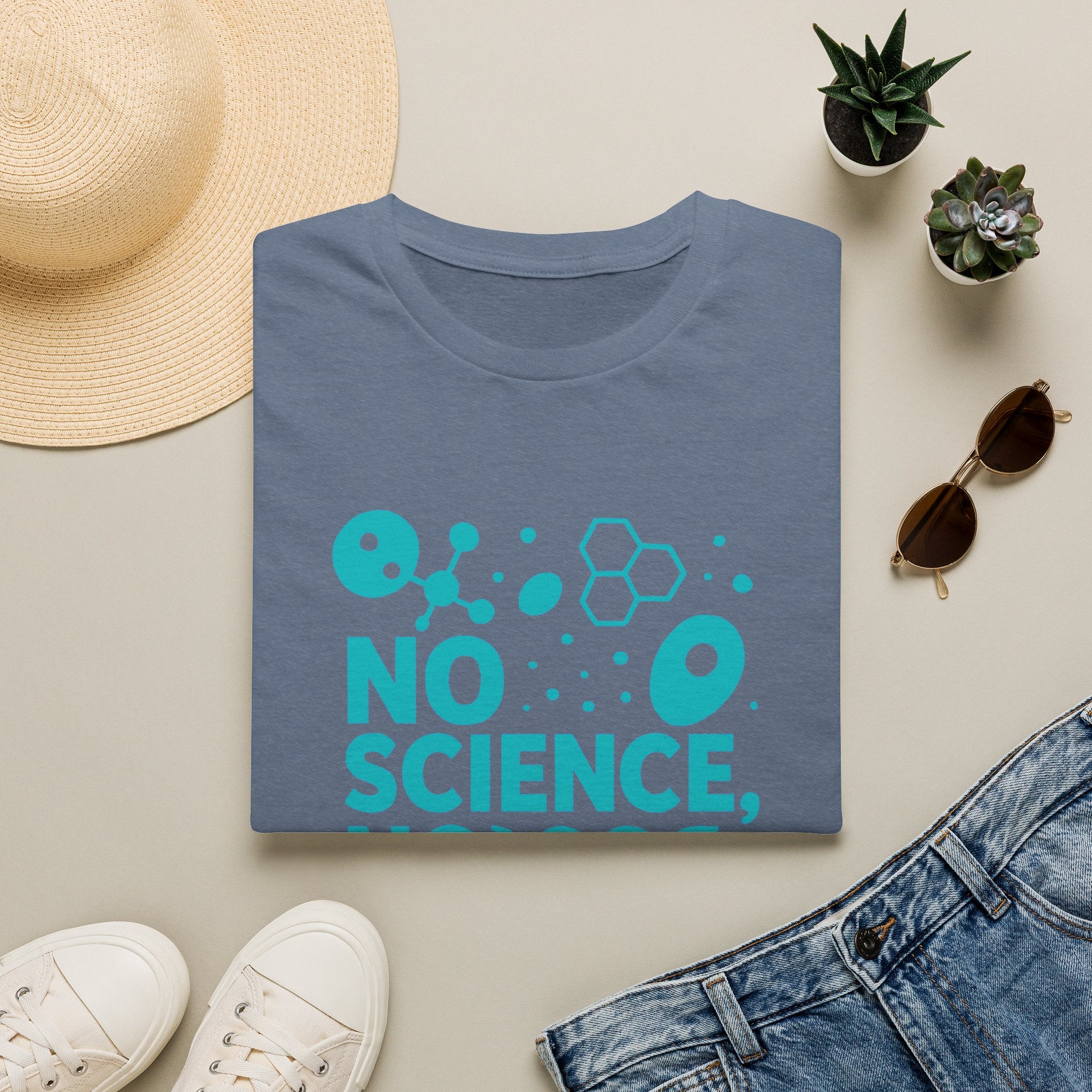 Science Lover T‑Shirt — "No Science, No Future" Graphic Tee