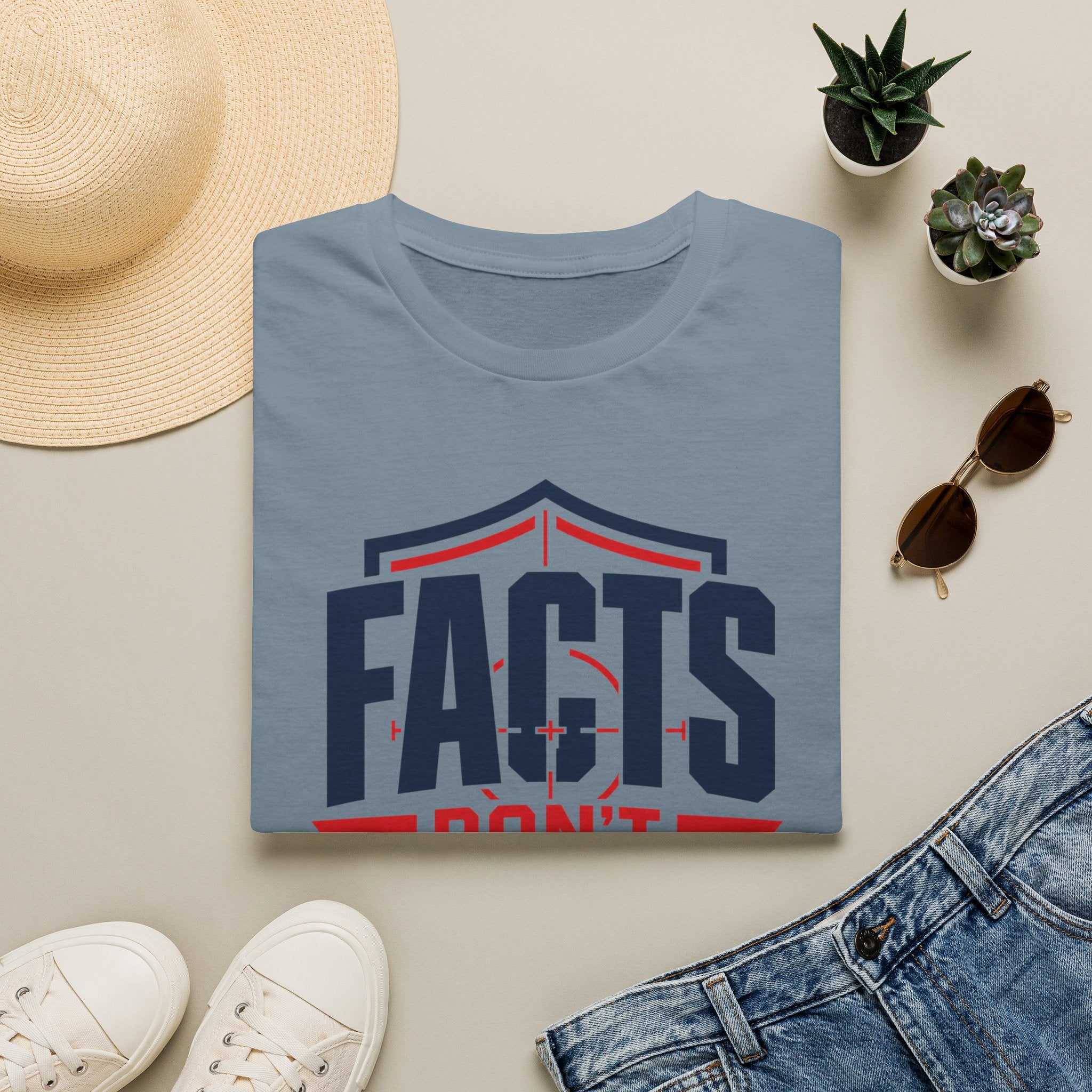 Facts Don’t Flinch T-Shirt — Bold Patriotic Statement Tee