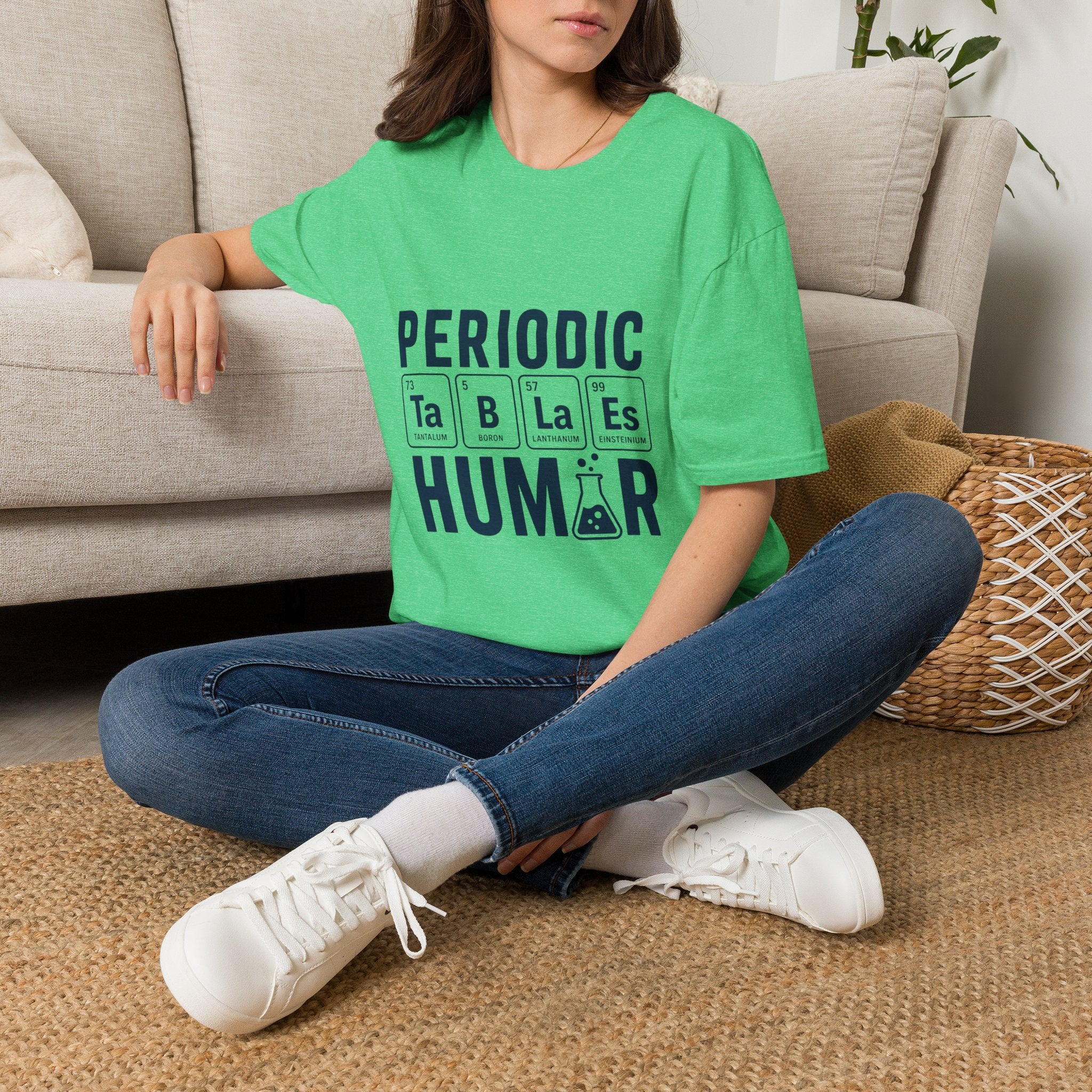 Periodic Tables Humor Graphic Tee (Periodic Human Chemistry Design)