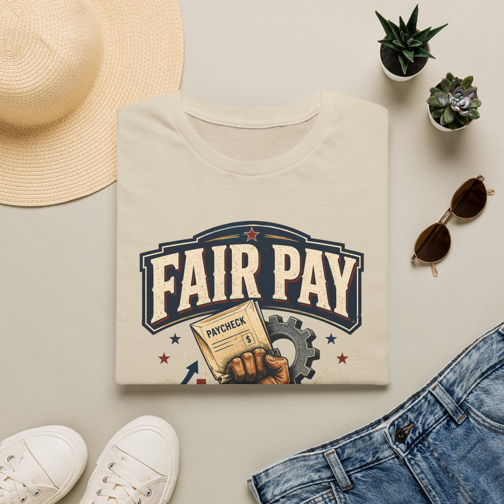 Fair Pay T-Shirt — "Fair Pay Was Never a Gift" Labor Rights Graphic Tee