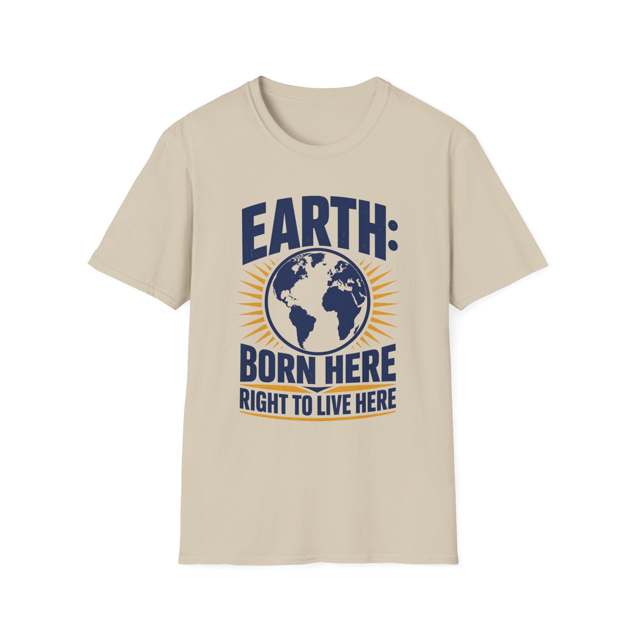 Earth Born Here Unisex Softstyle T-Shirt