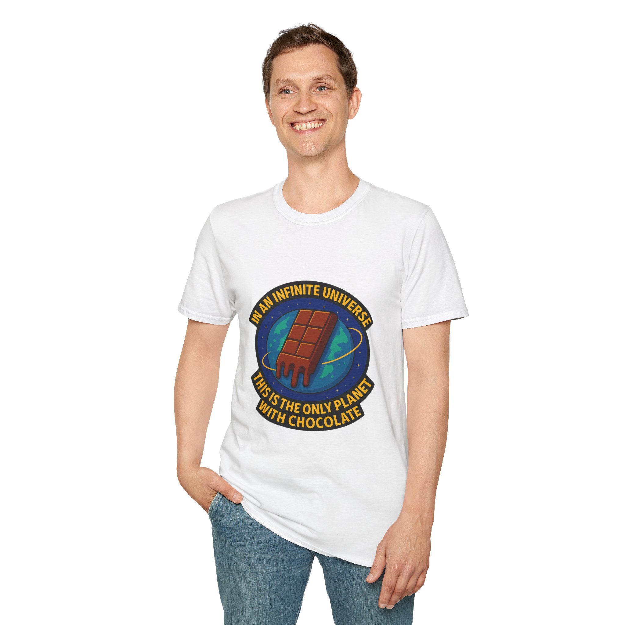 "In an Infinite Universe This Is the Only Planet With Chocolate" Graphic Tee