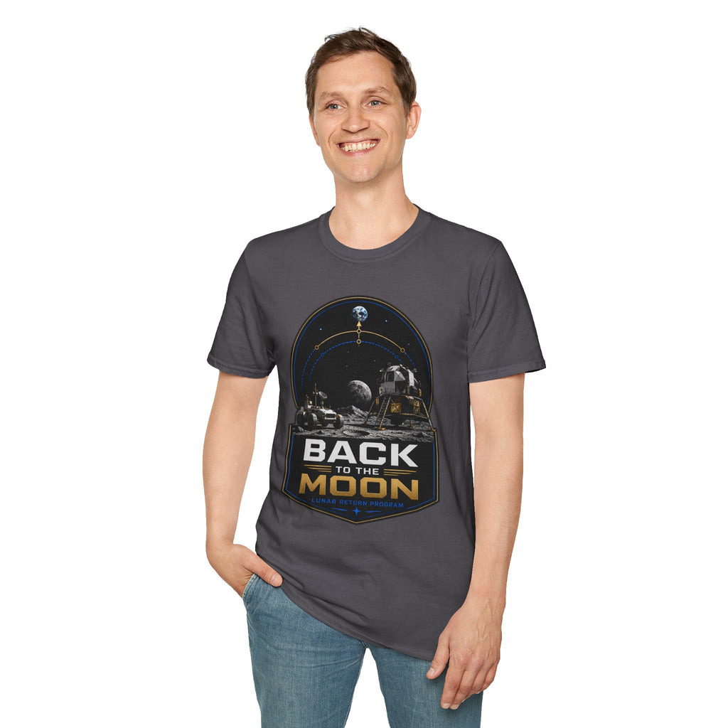 Back to the Moon T-Shirt — Lunar Mission Retro Space Tee