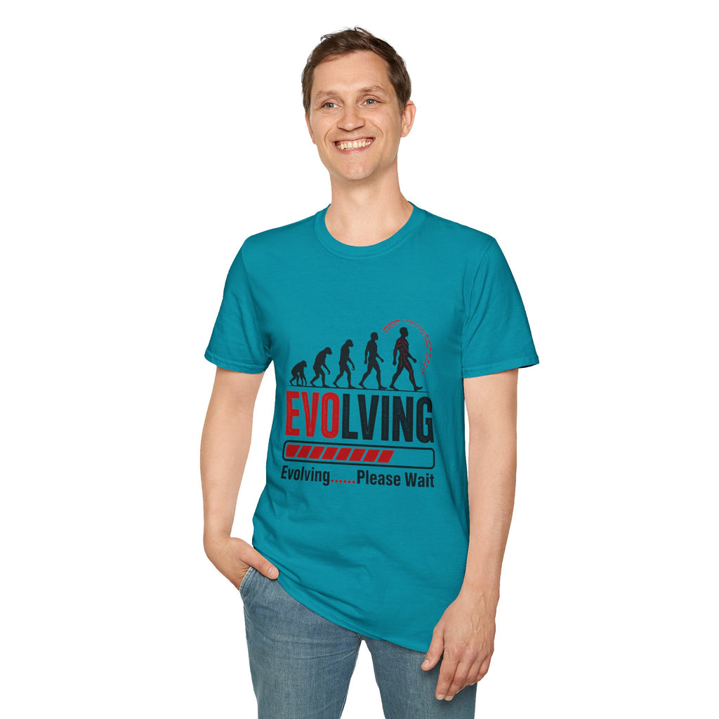 Evolving Please Wait T-Shirt — Evolution Graphic Tee