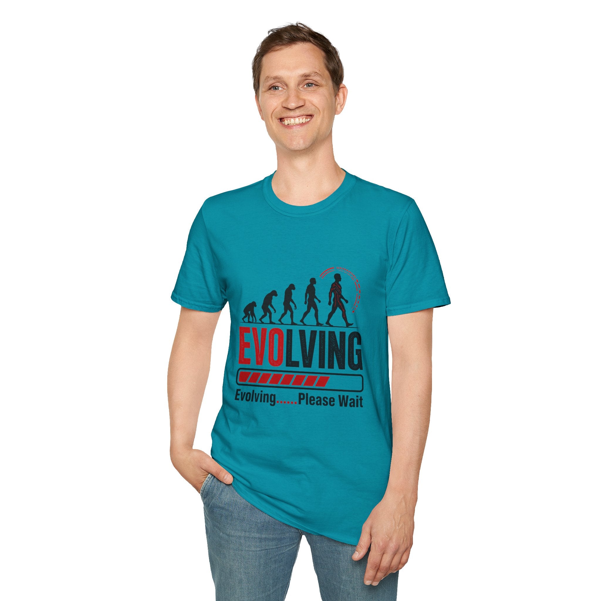 Evolving Please Wait T-Shirt — Evolution Graphic Tee