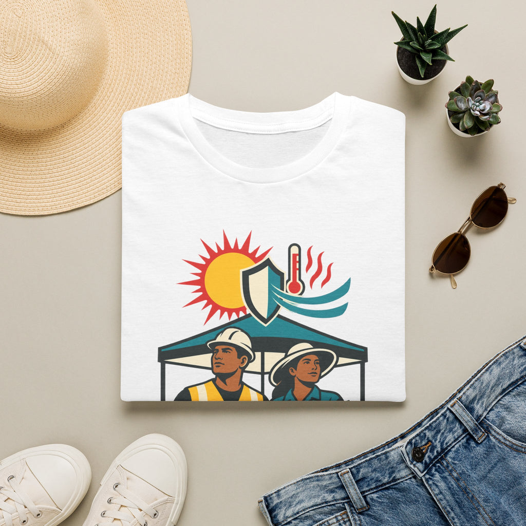 Safety Awareness T-Shirt — "No Job Should Cost a Life" Construction Heat Safety Tee