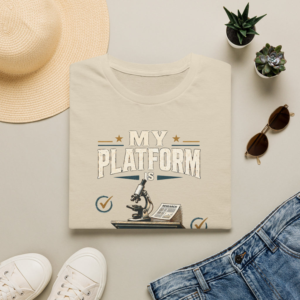 Peer Review T-Shirt — “My Platform is Peer Review” Science Graphic Tee