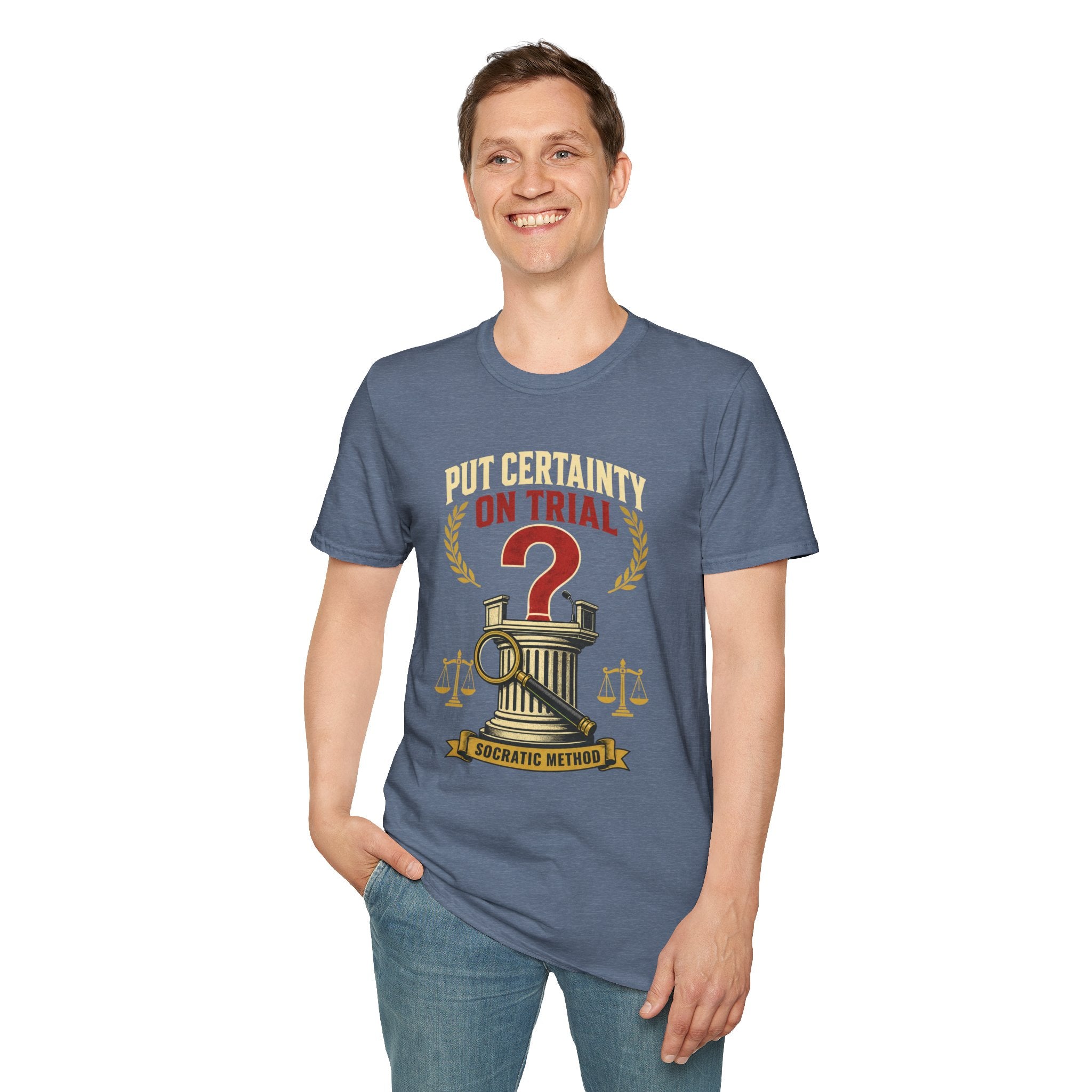 "Put Certainty On Trial" Questioning Democracy Graphic Tee