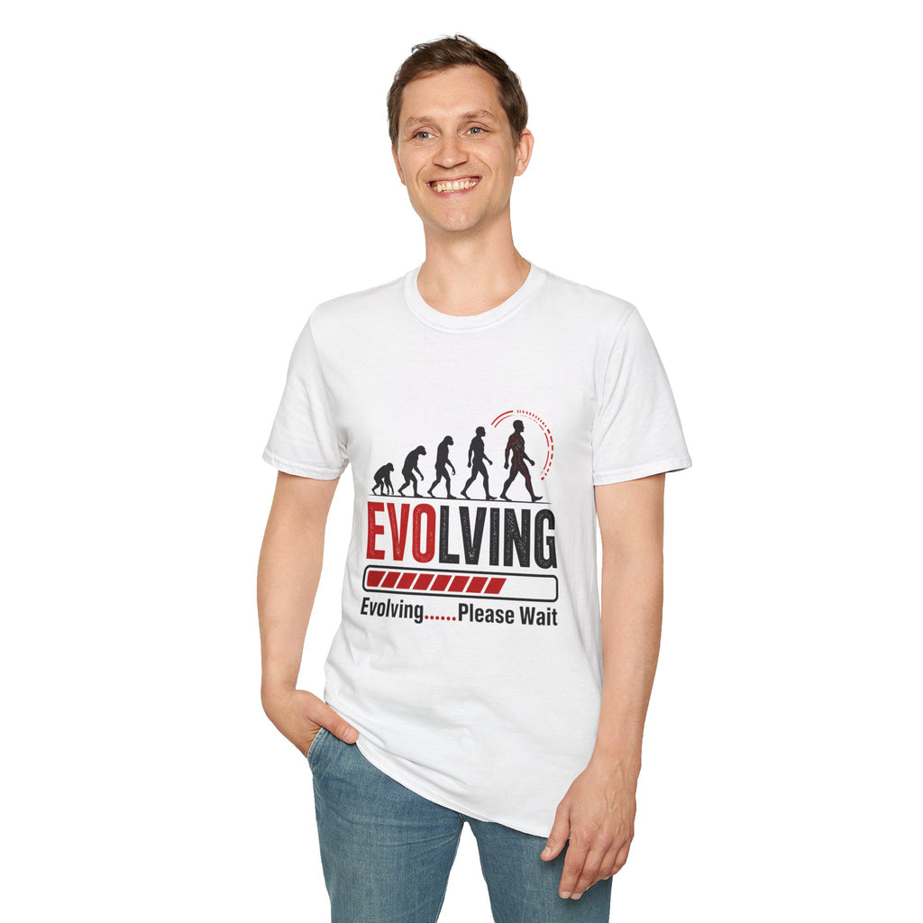 Evolving Please Wait T-Shirt — Evolution Graphic Tee