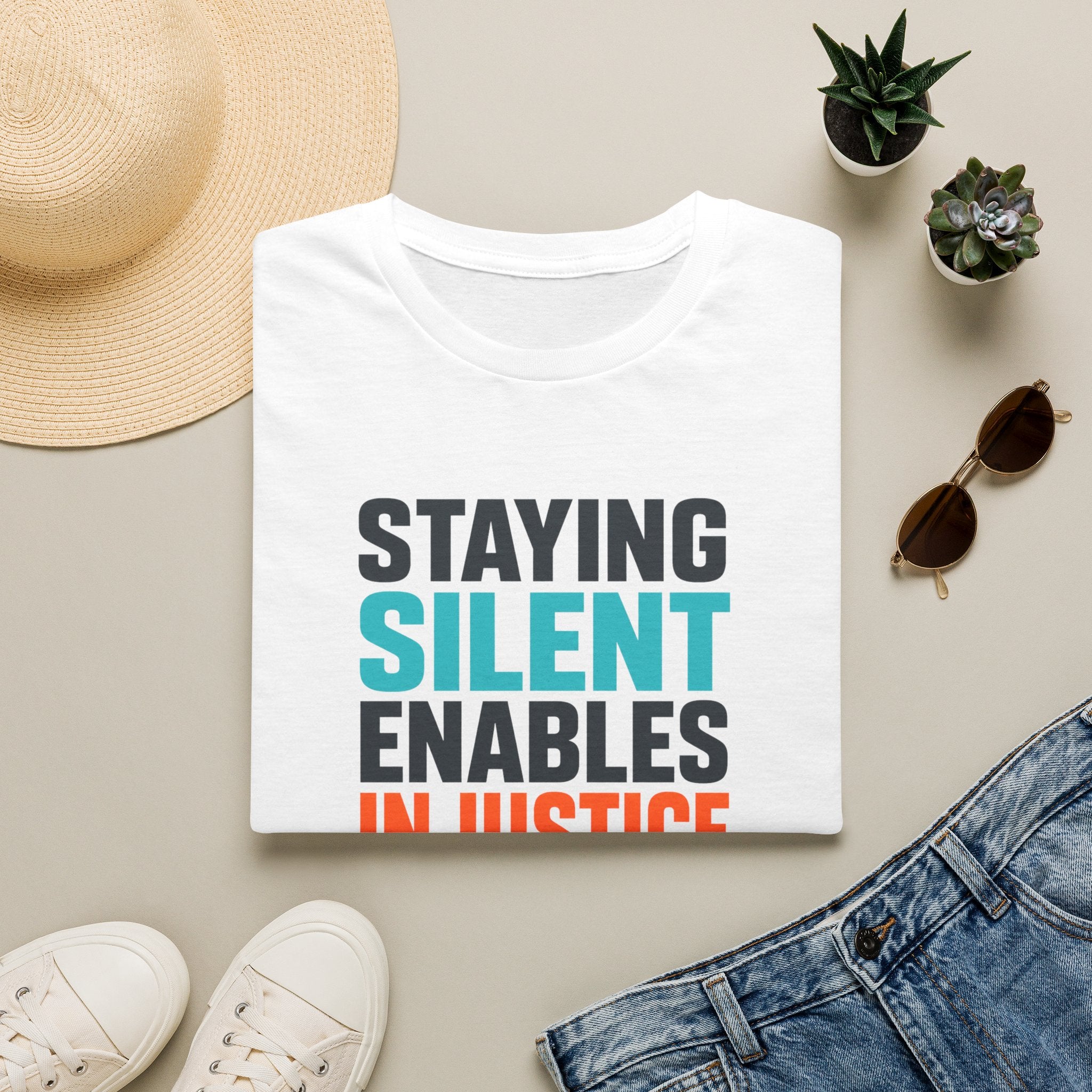 Staying Silent Enables Injustice T-Shirt — Social Justice Protest Tee
