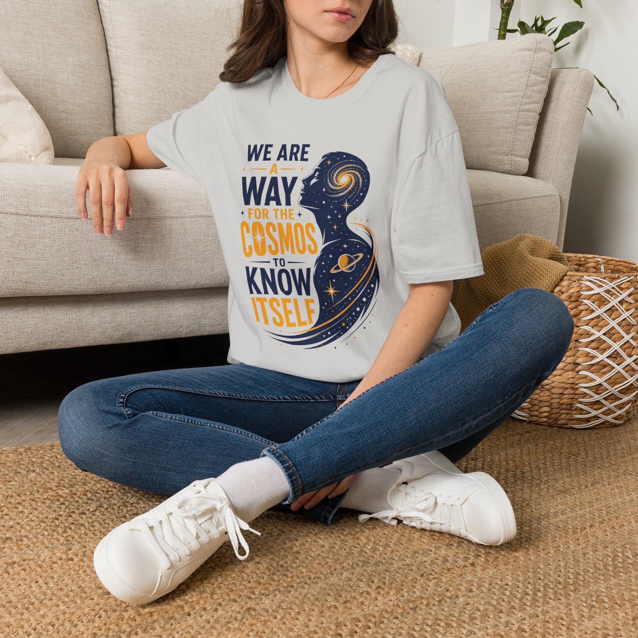Cosmos Quote T-Shirt — "We Are A Way For The Cosmos To Know Itself"